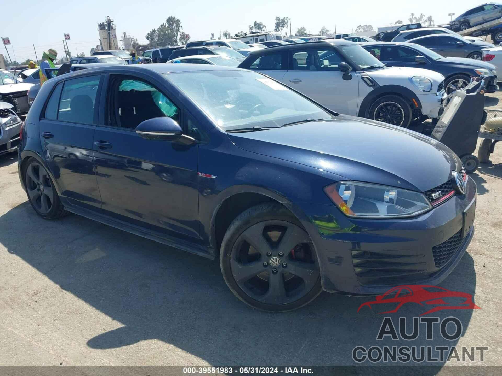VOLKSWAGEN GOLF GTI 2017 - 3VW5T7AU9HM075888