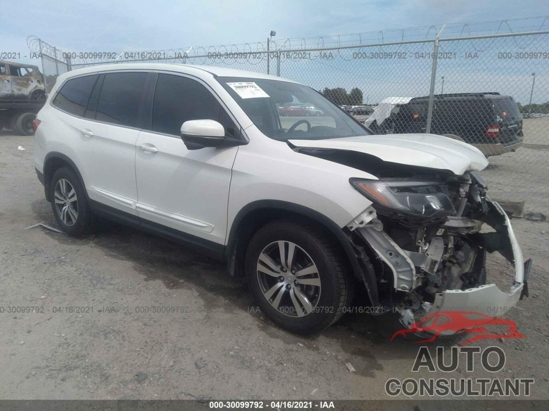 HONDA PILOT 2016 - 5FNYF5H37GB043856