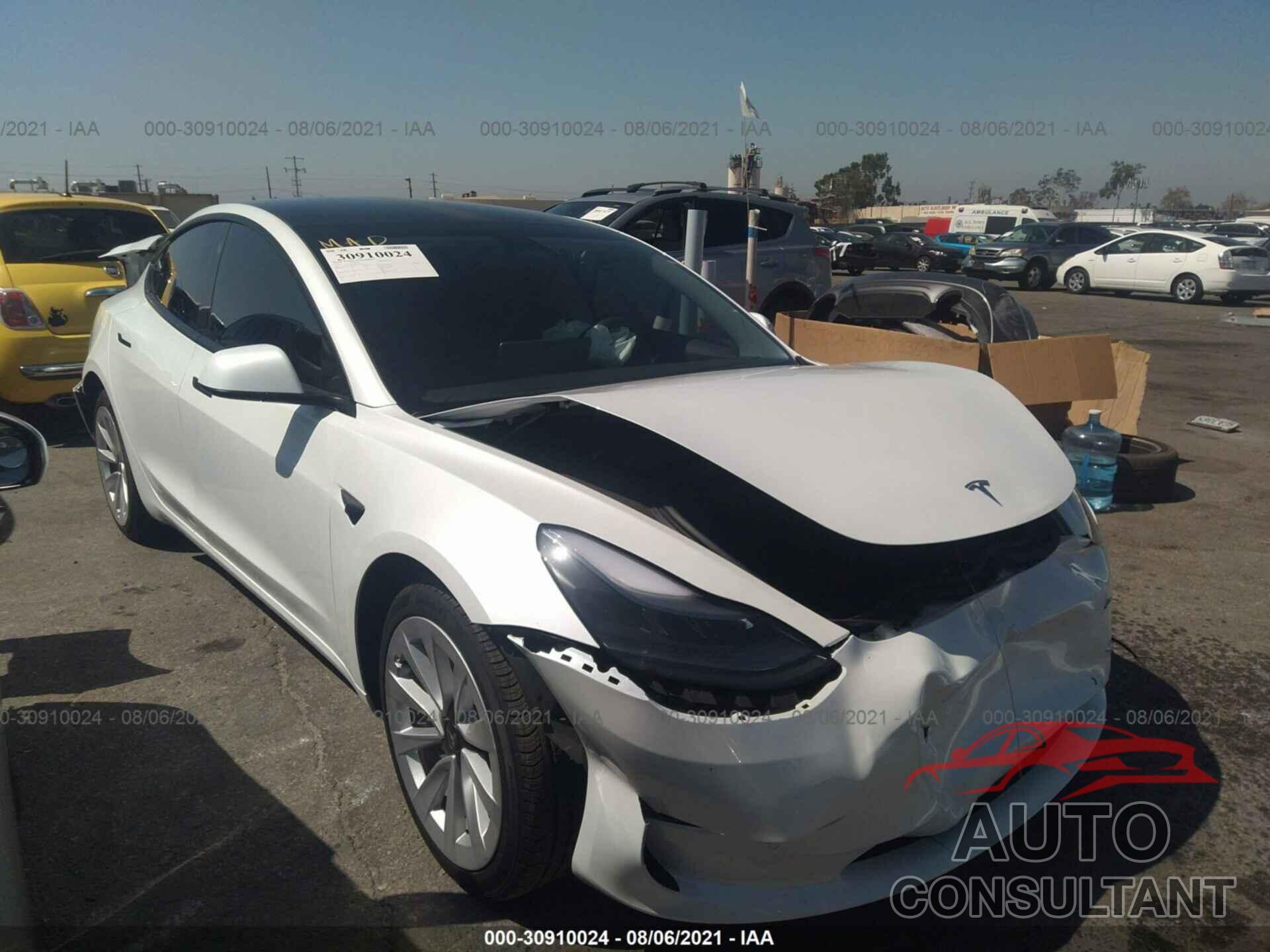 TESLA MODEL 3 2021 - 5YJ3E1EA6MF872129