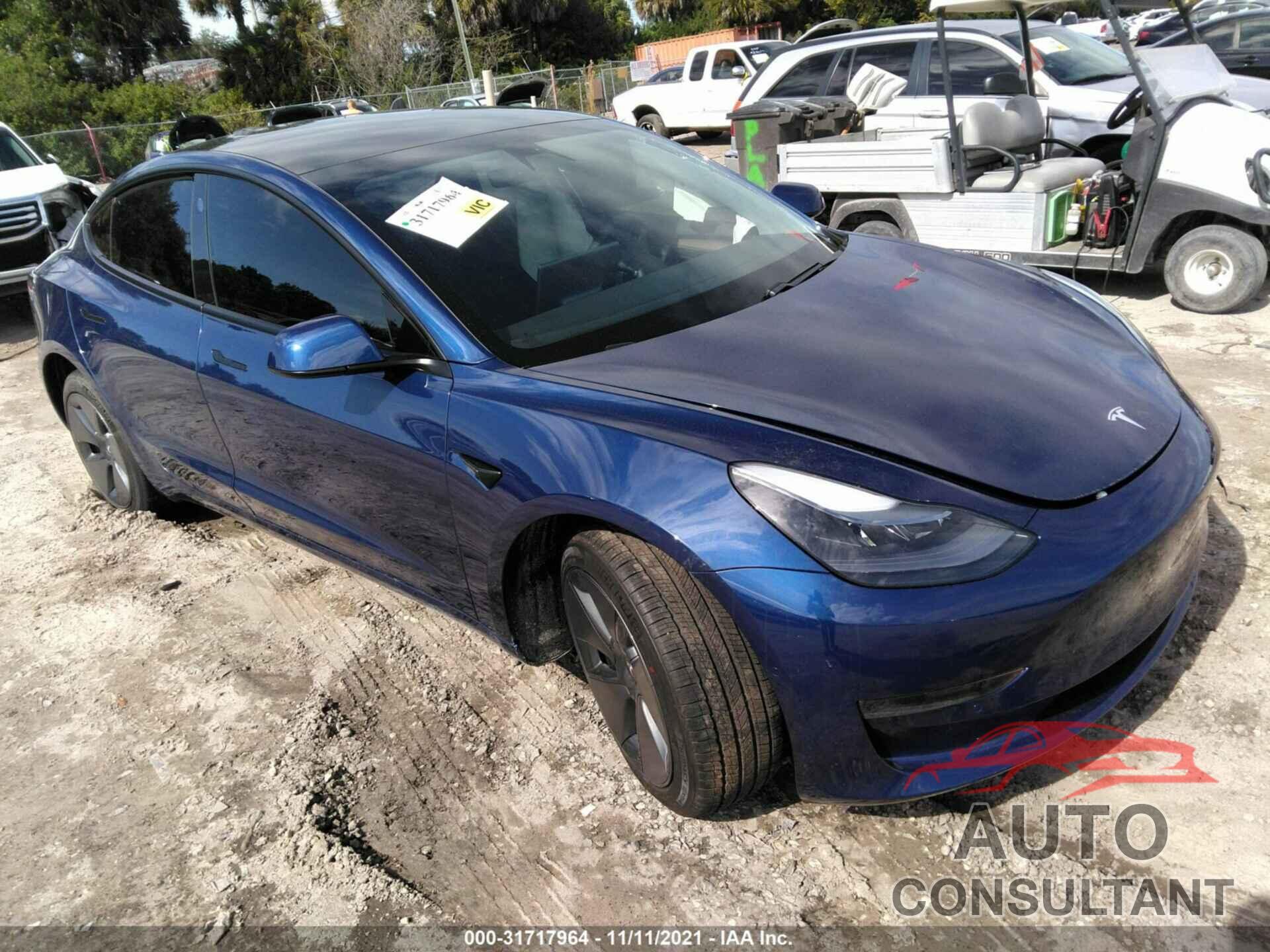 TESLA MODEL 3 2021 - 5YJ3E1EA9MF077401