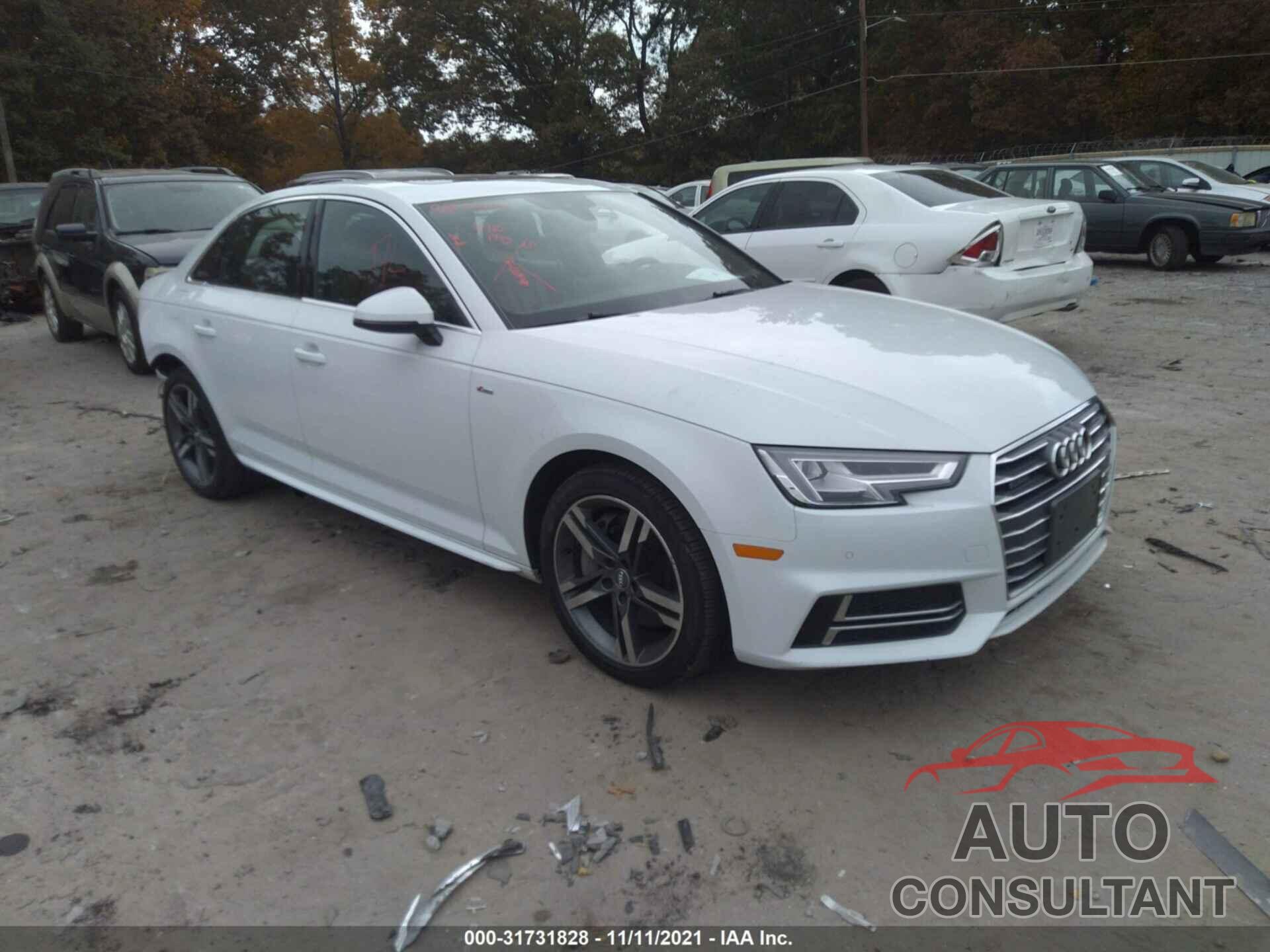 AUDI A4 2017 - WAUENAF40HN025662