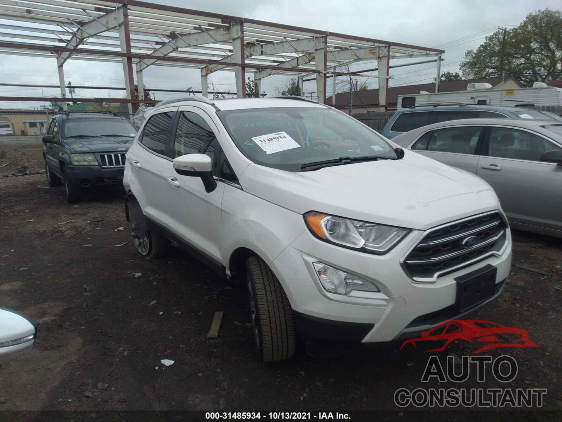 FORD ECOSPORT 2019 - MAJ6S3KL9KC288752