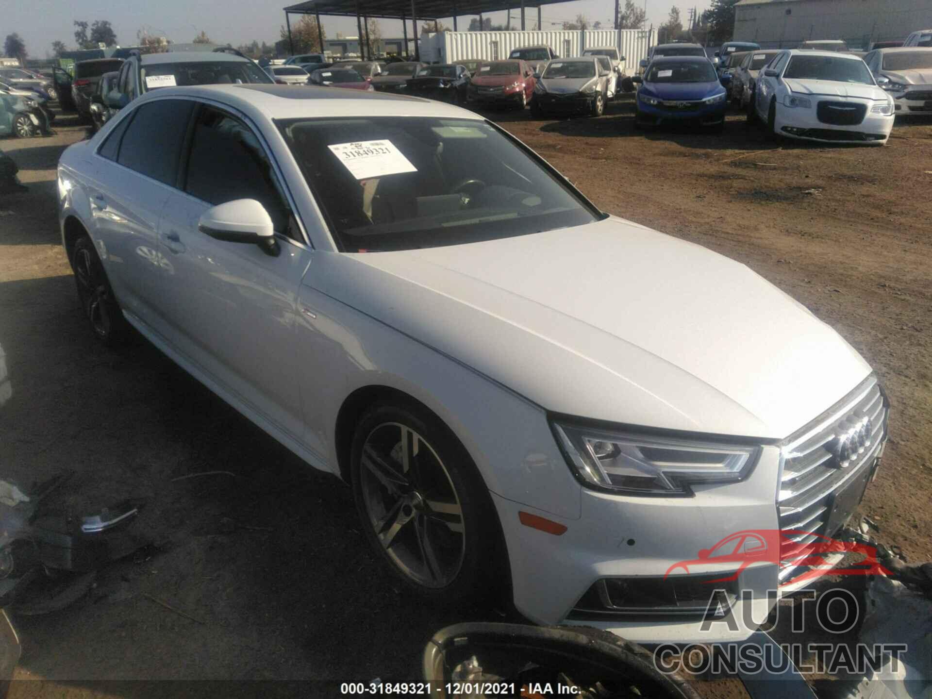 AUDI A4 2017 - WAUFNAF47HN037487