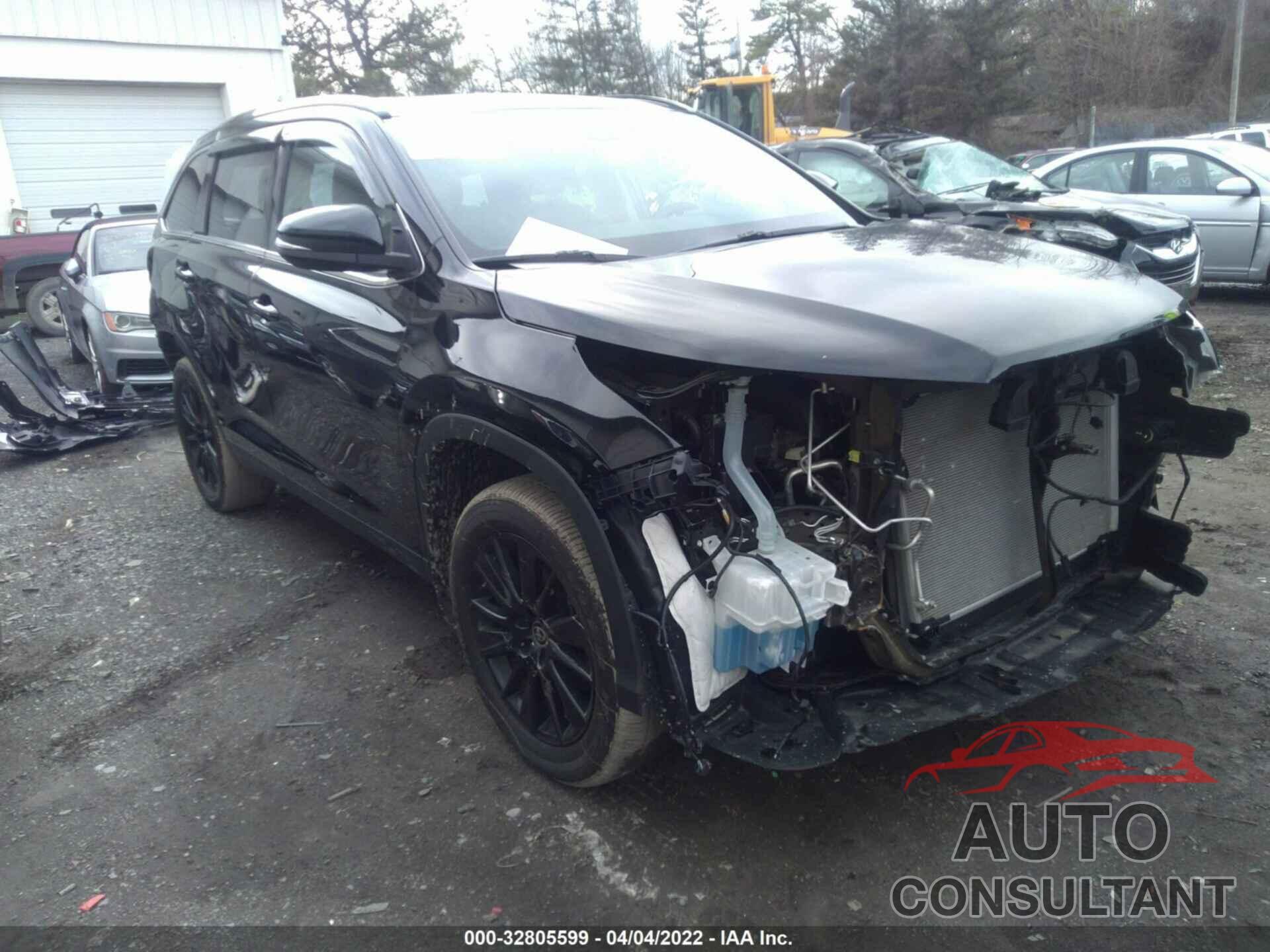 TOYOTA HIGHLANDER 2019 - 5TDJZRFH2KS629254