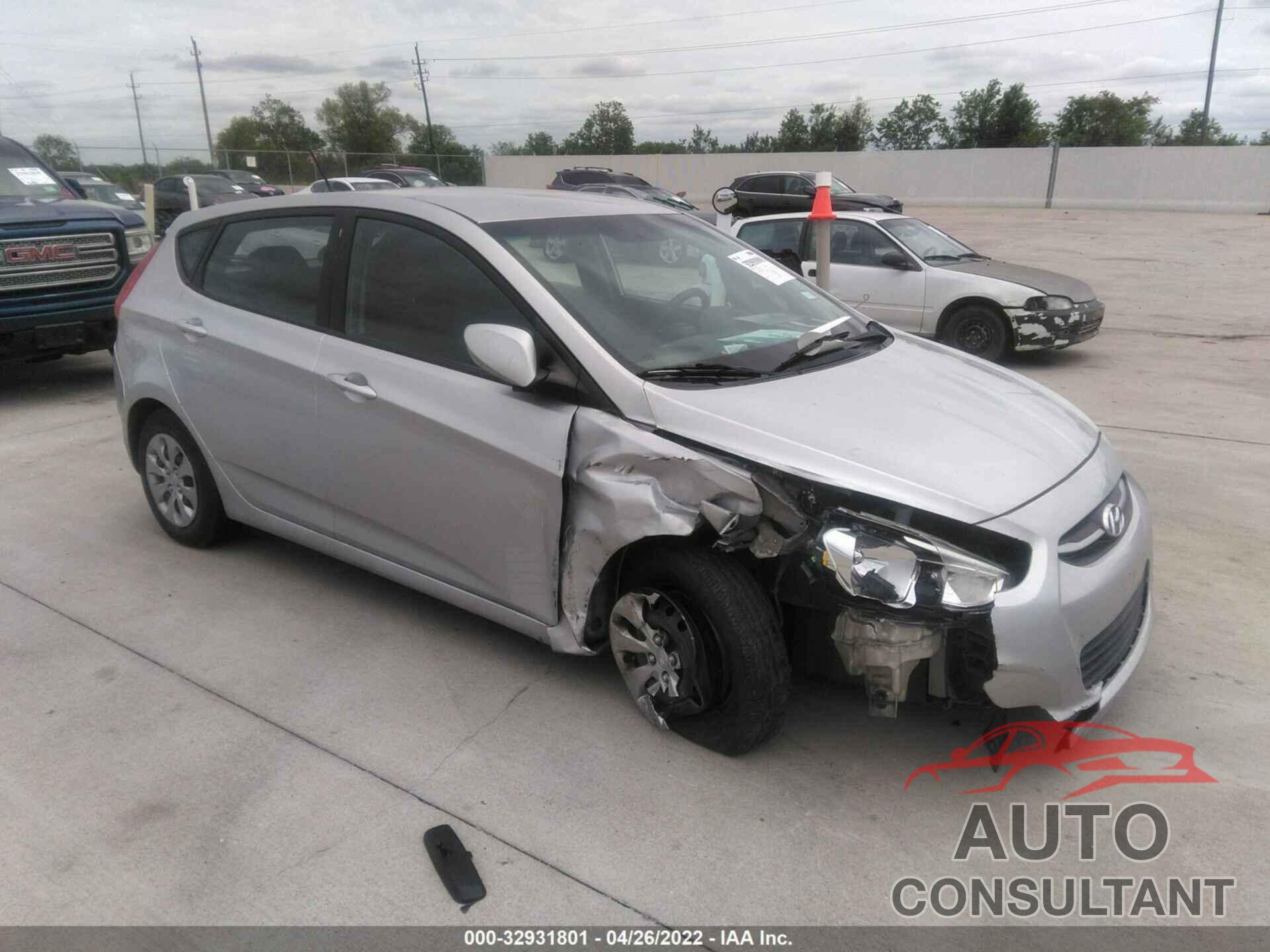 HYUNDAI ACCENT 2016 - KMHCT5AE1GU251572