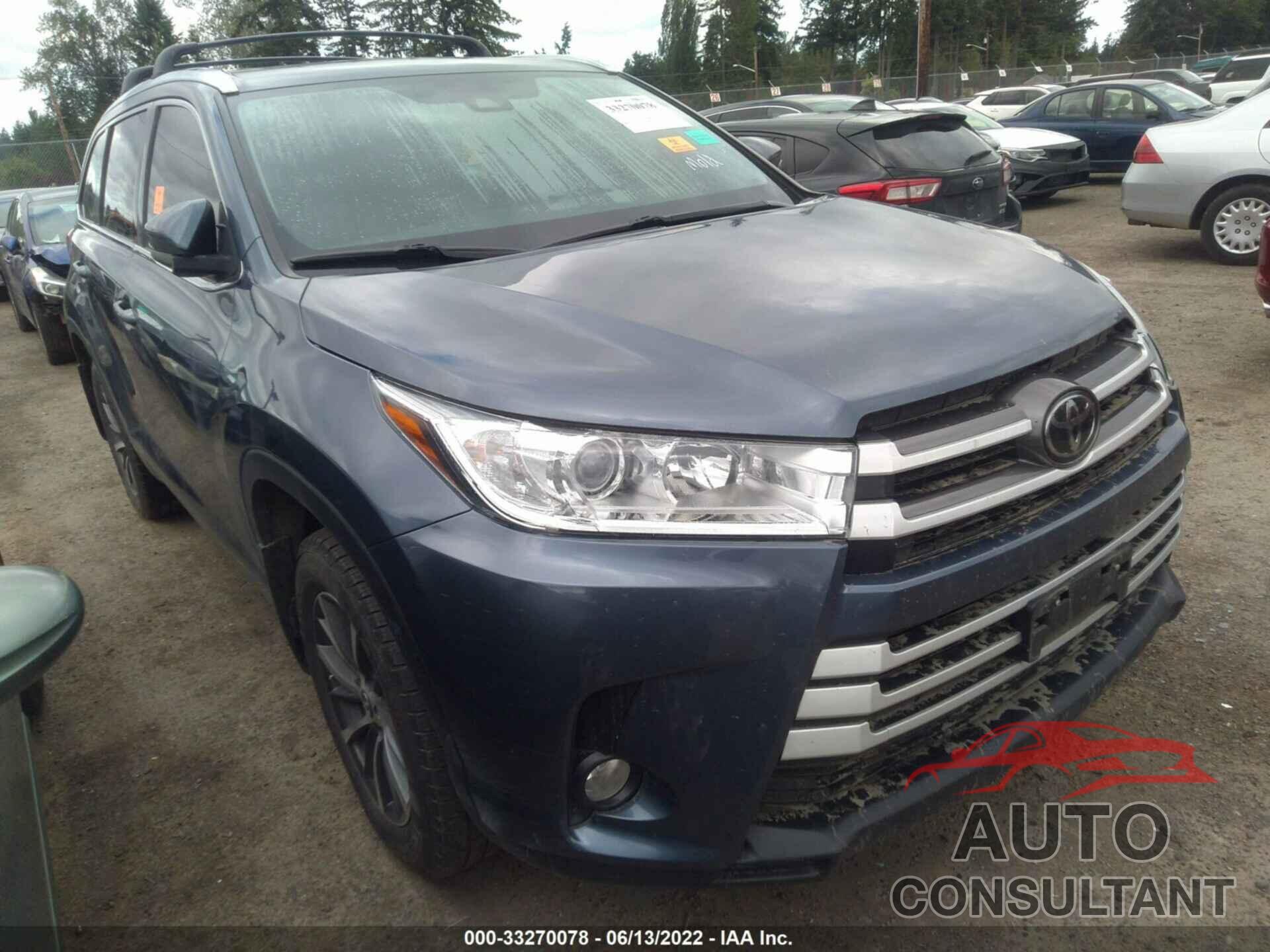TOYOTA HIGHLANDER 2018 - 5TDJZRFH0JS908331