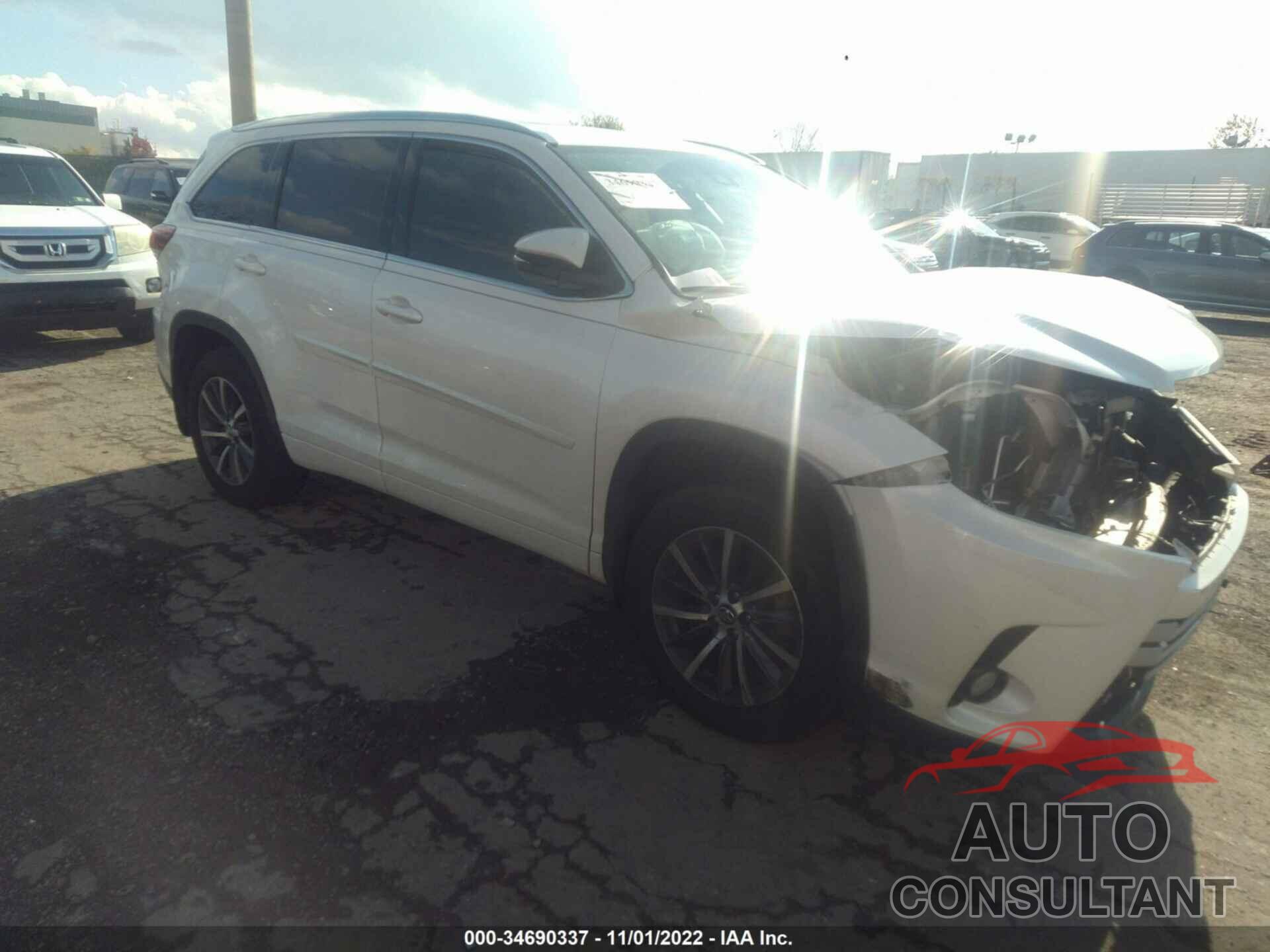 TOYOTA HIGHLANDER 2017 - 5TDJZRFH8HS513761