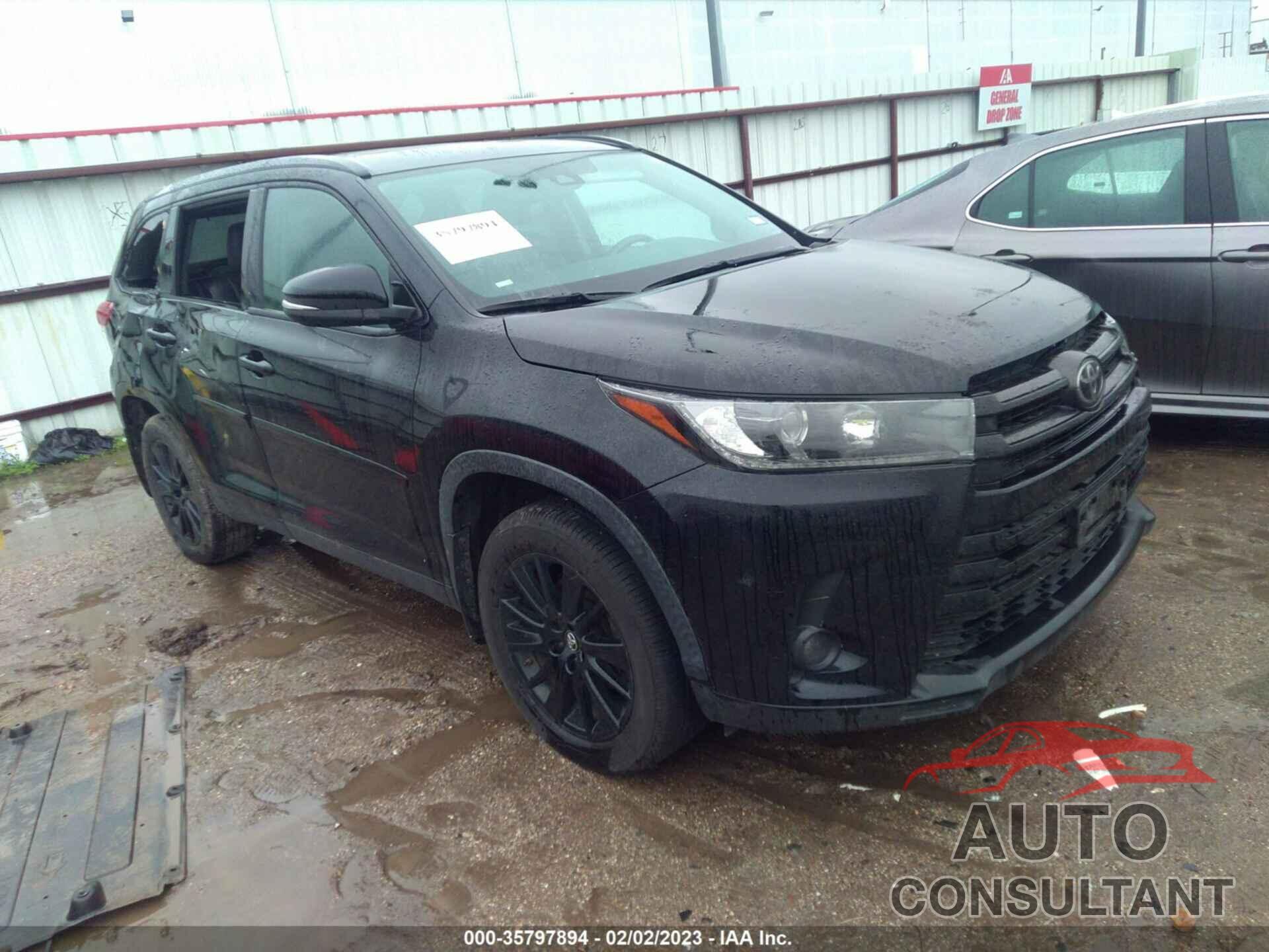 TOYOTA HIGHLANDER 2019 - 5TDKZRFHXKS331720