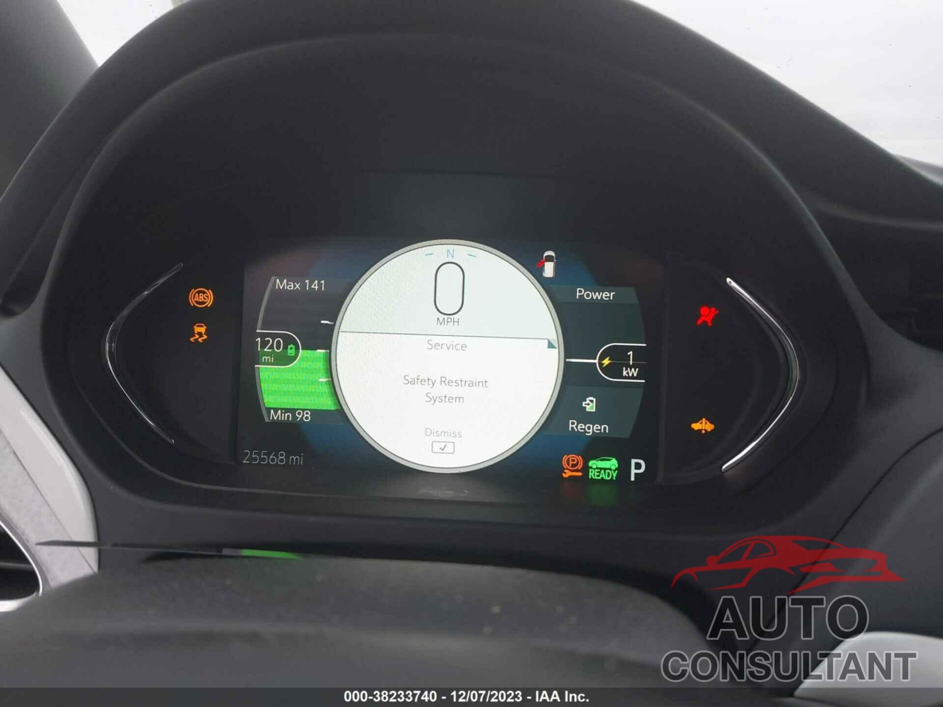 CHEVROLET BOLT EV 2020 - 1G1FY6S01L4110919