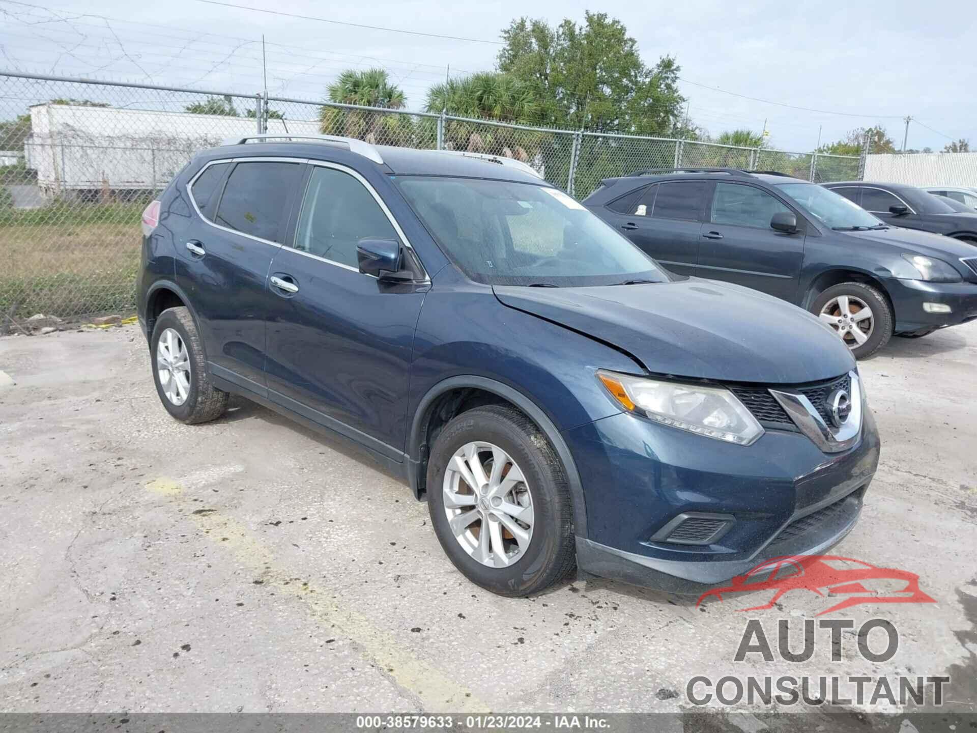 NISSAN ROGUE 2016 - KNMAT2MV6GP620057