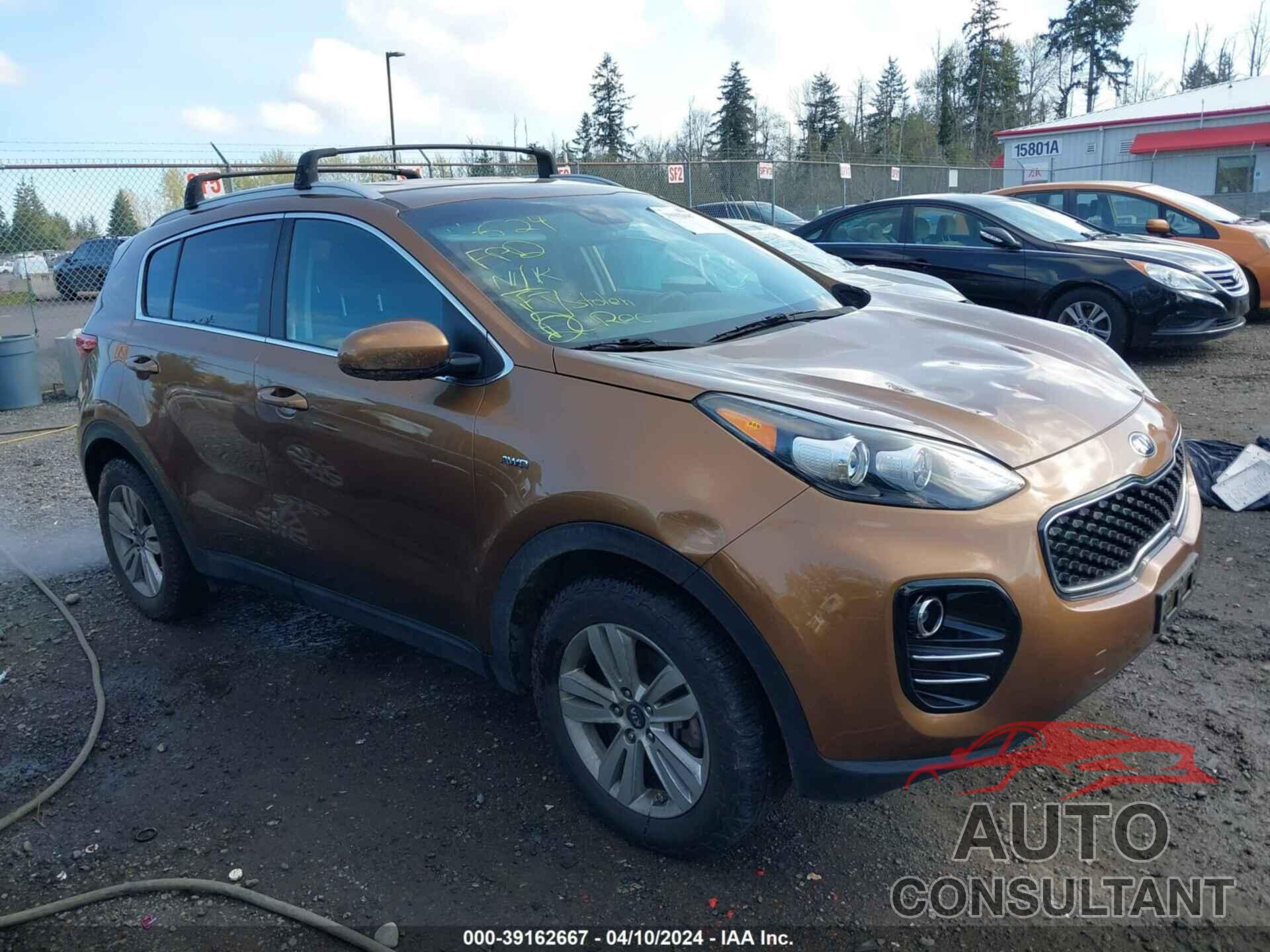 KIA SPORTAGE 2017 - KNDPMCAC3H7285521