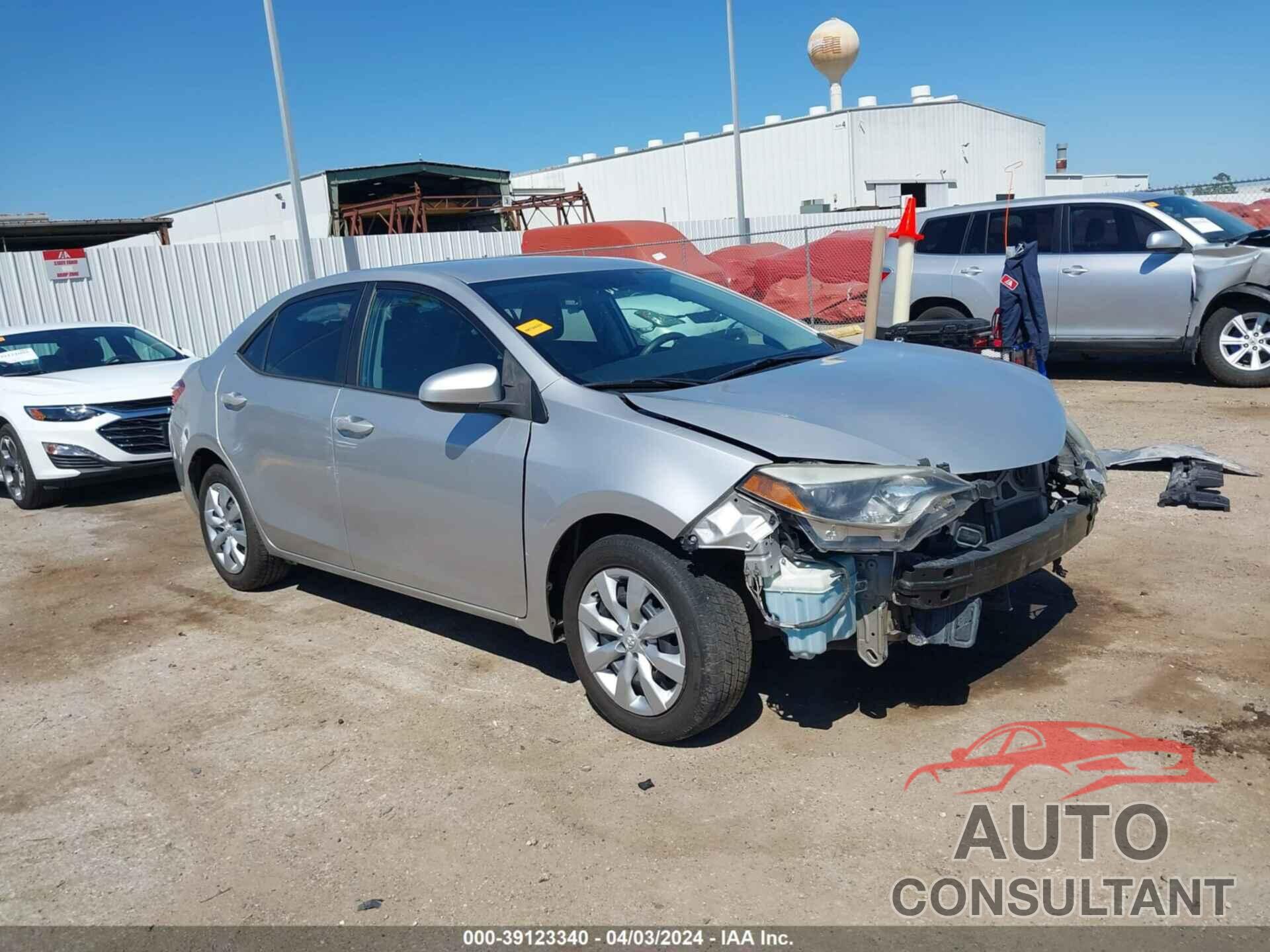 TOYOTA COROLLA 2016 - 5YFBURHE3GP383112