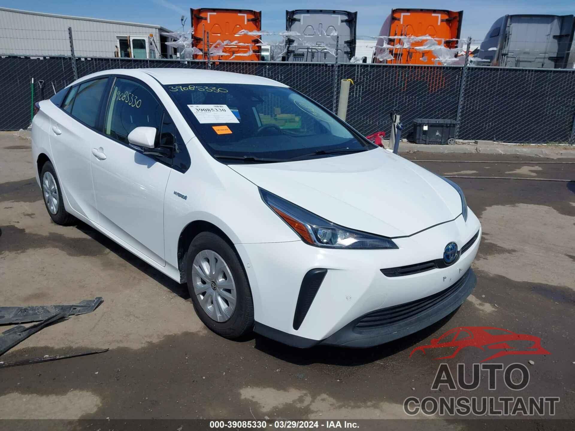 TOYOTA PRIUS 2020 - JTDKARFU5L3114695