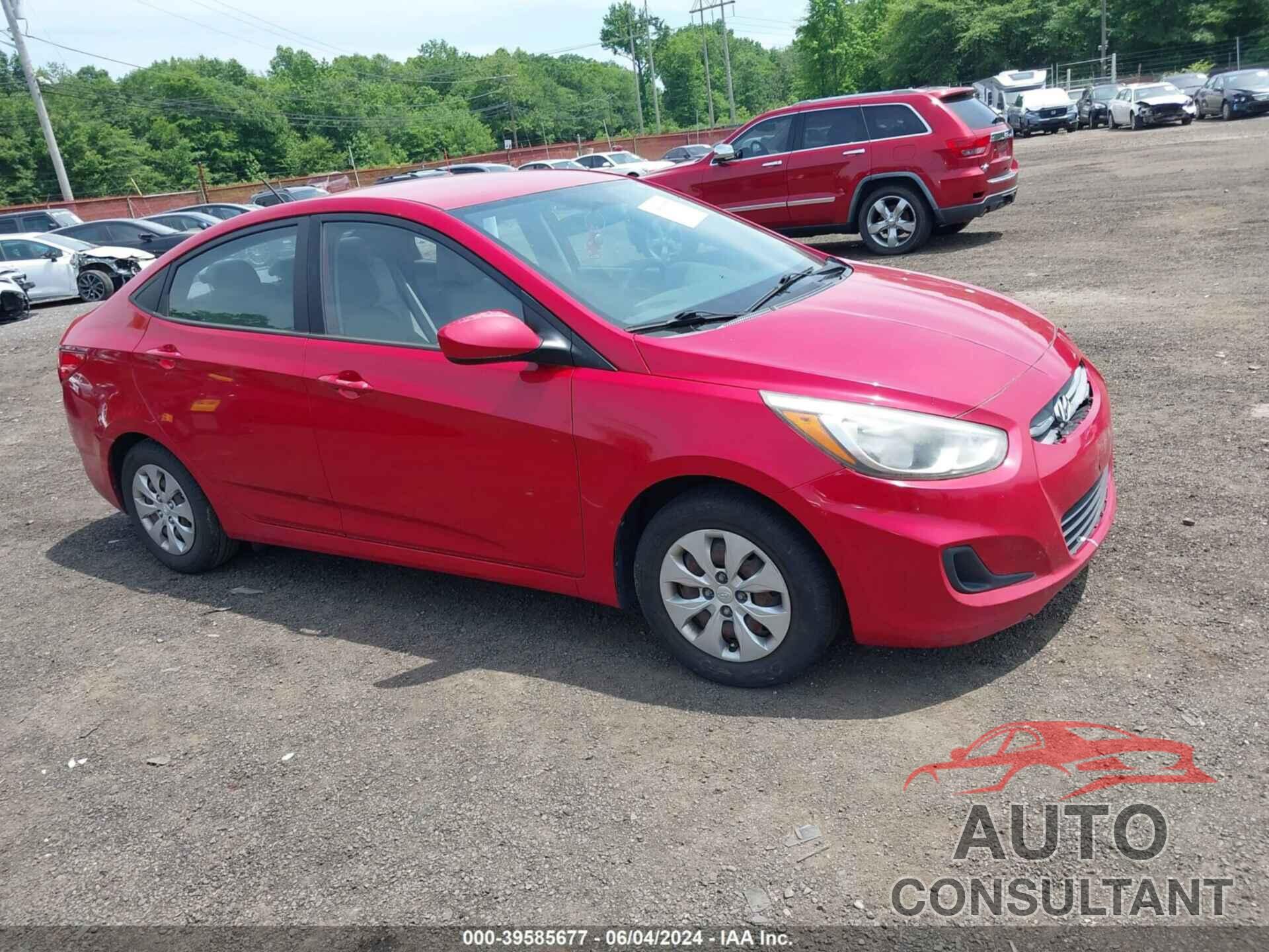 HYUNDAI ACCENT 2016 - KMHCT4AEXGU097809