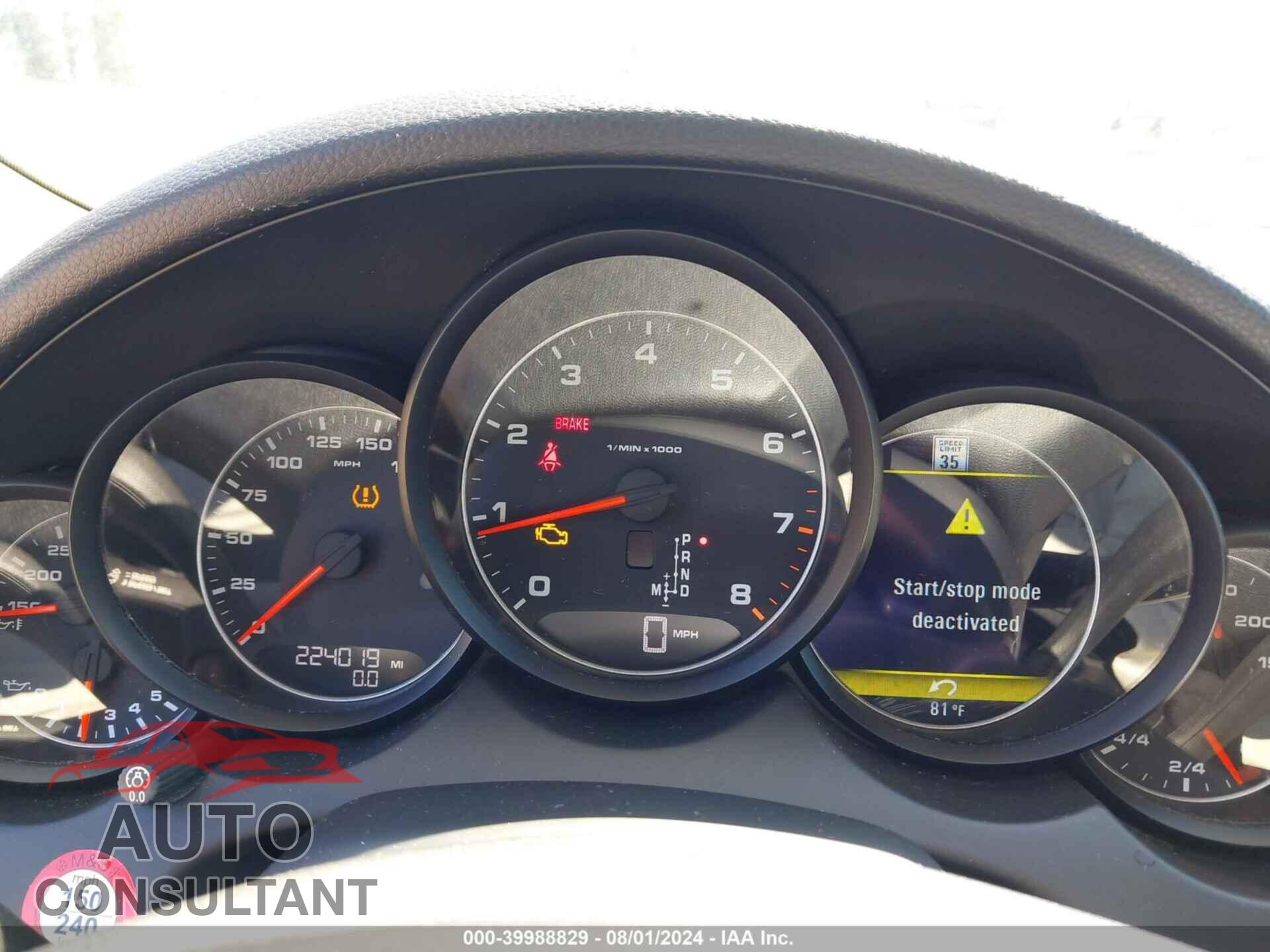 PORSCHE CAYENNE 2011 - WP1AA2A27BLA06892