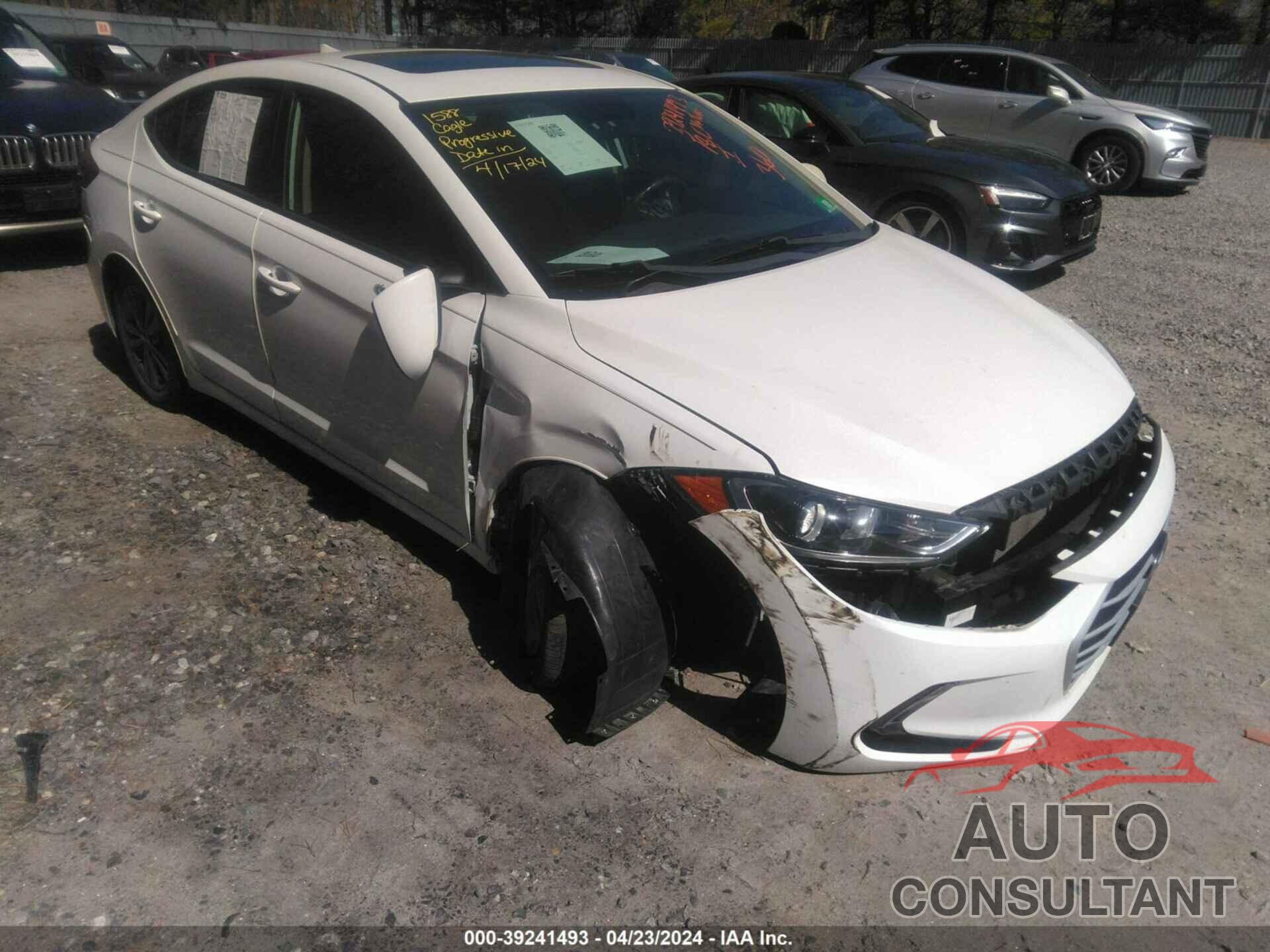 HYUNDAI ELANTRA 2018 - 5NPD84LF8JH353334