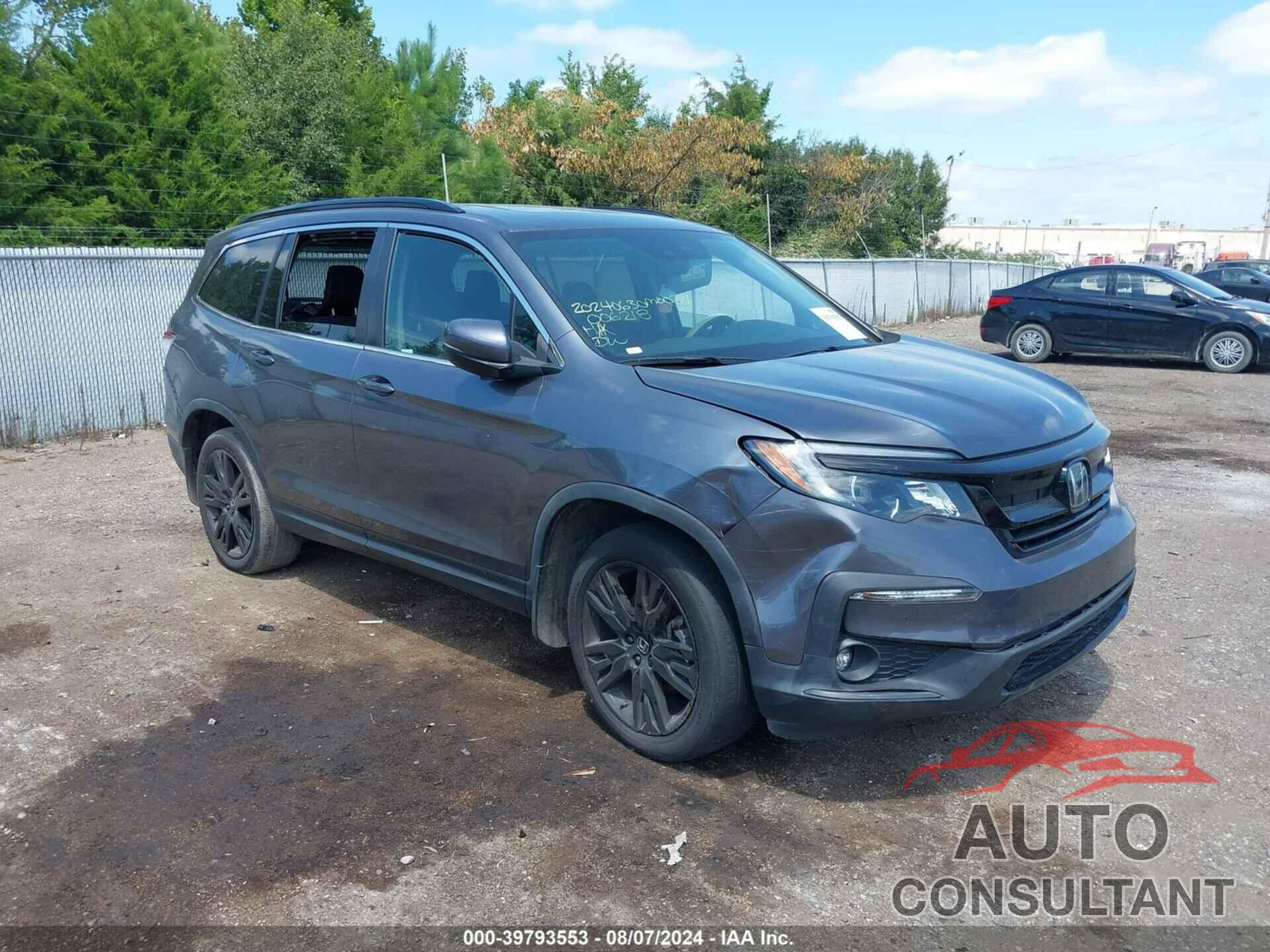 HONDA PILOT 2021 - 5FNYF6H29MB006218