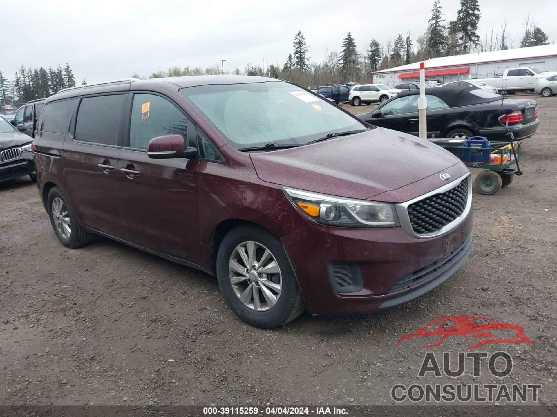 KIA SEDONA 2016 - KNDMB5C12G6151149