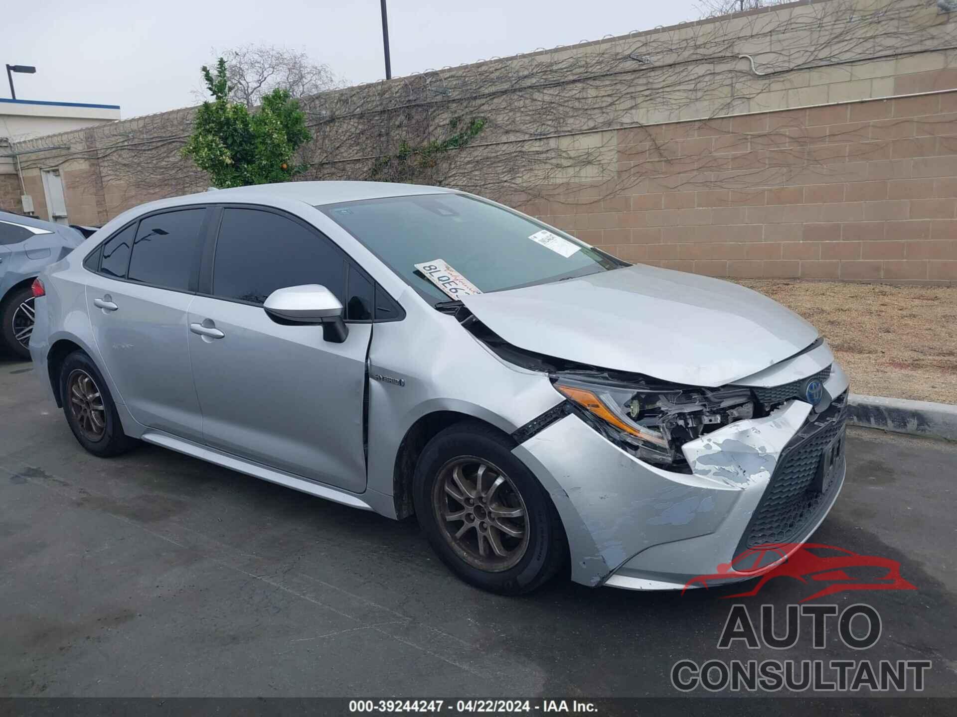 TOYOTA COROLLA 2020 - JTDEBRBE3LJ009951