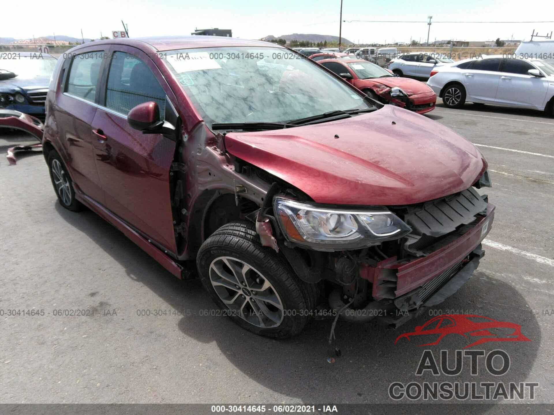 CHEVROLET SONIC 2019 - 1G1JD6SBXK4108401
