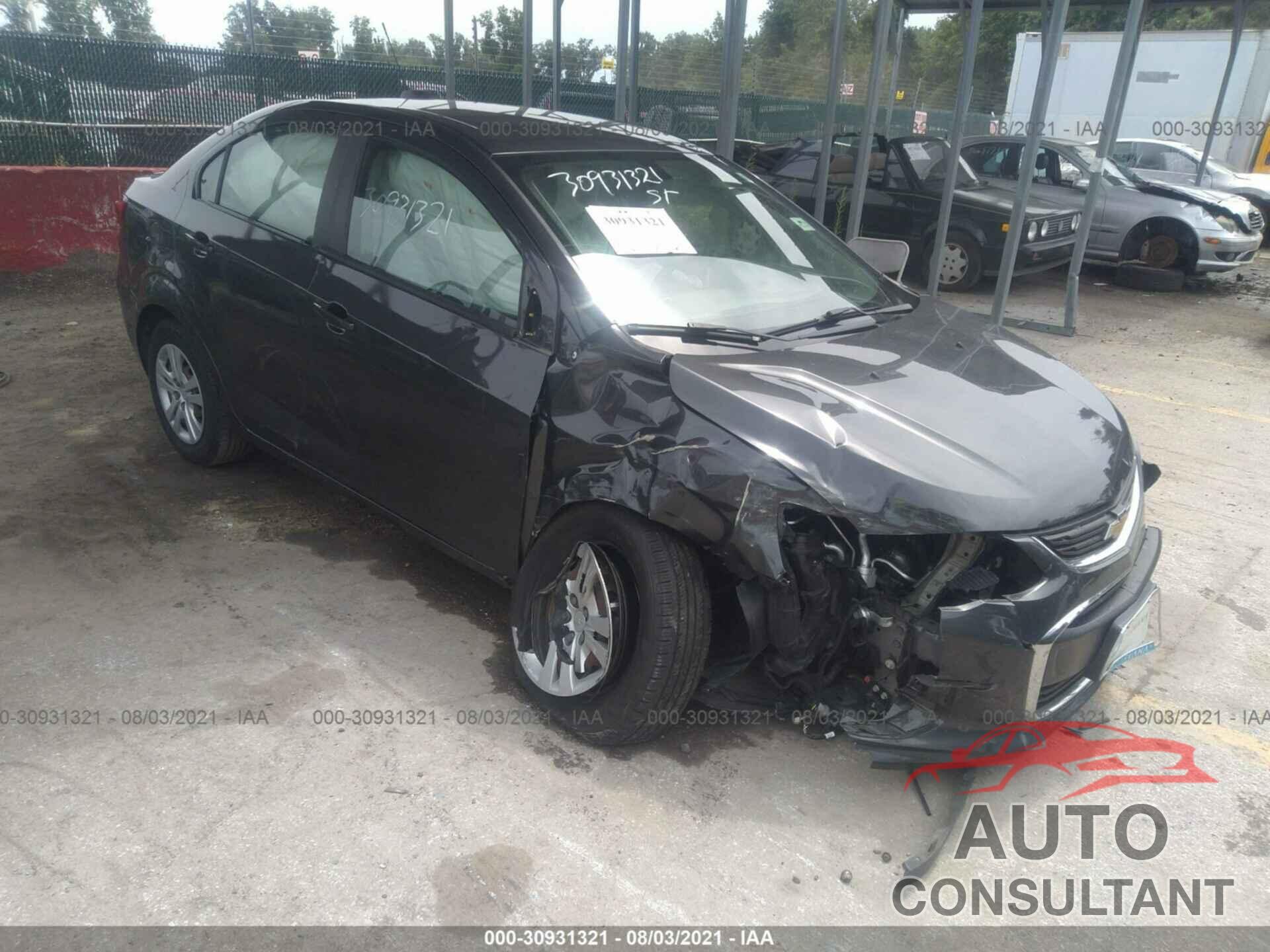 CHEVROLET SONIC 2017 - 1G1JB5SH4H4150835