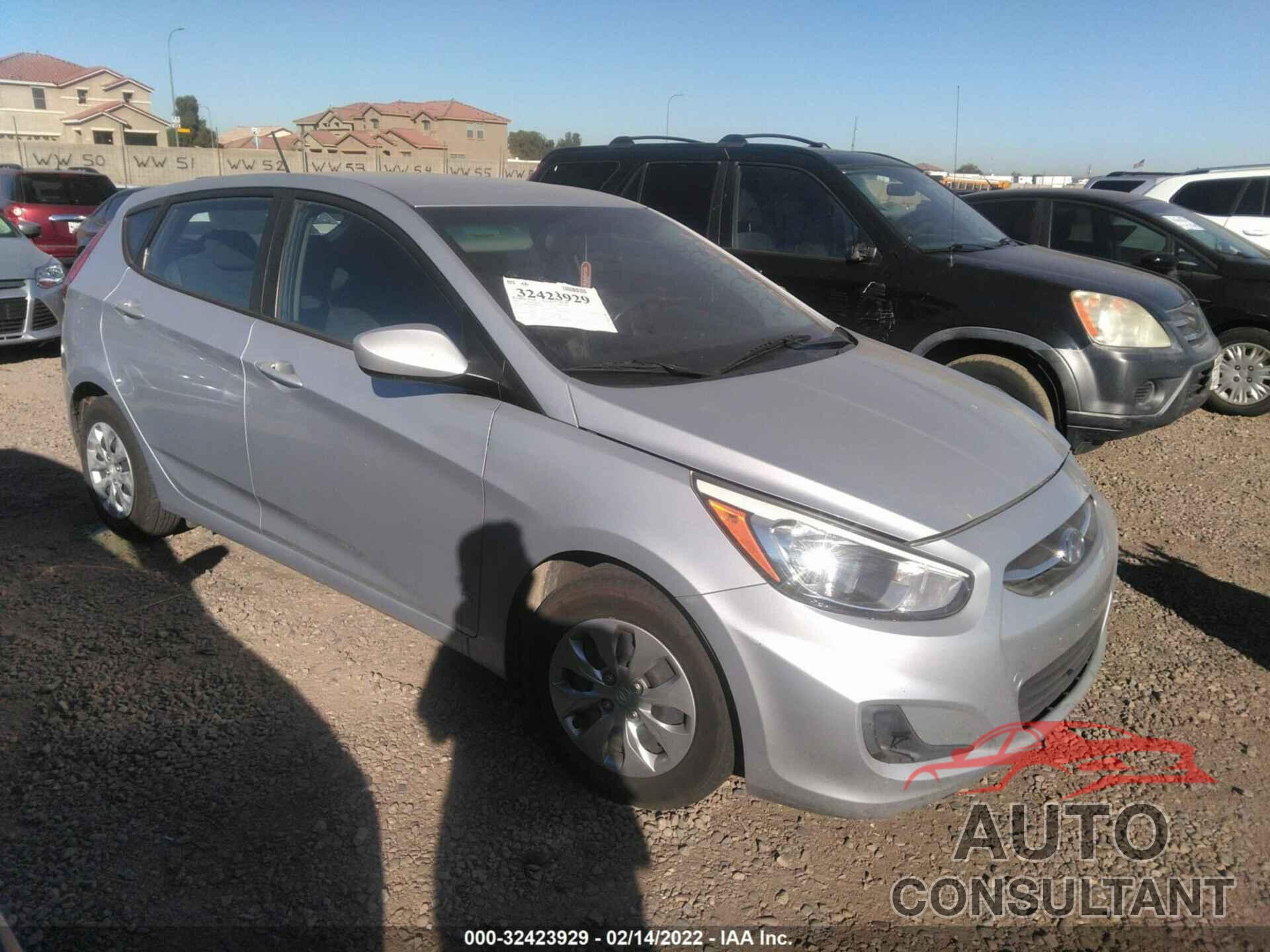 HYUNDAI ACCENT 2017 - KMHCT5AE0HU301945