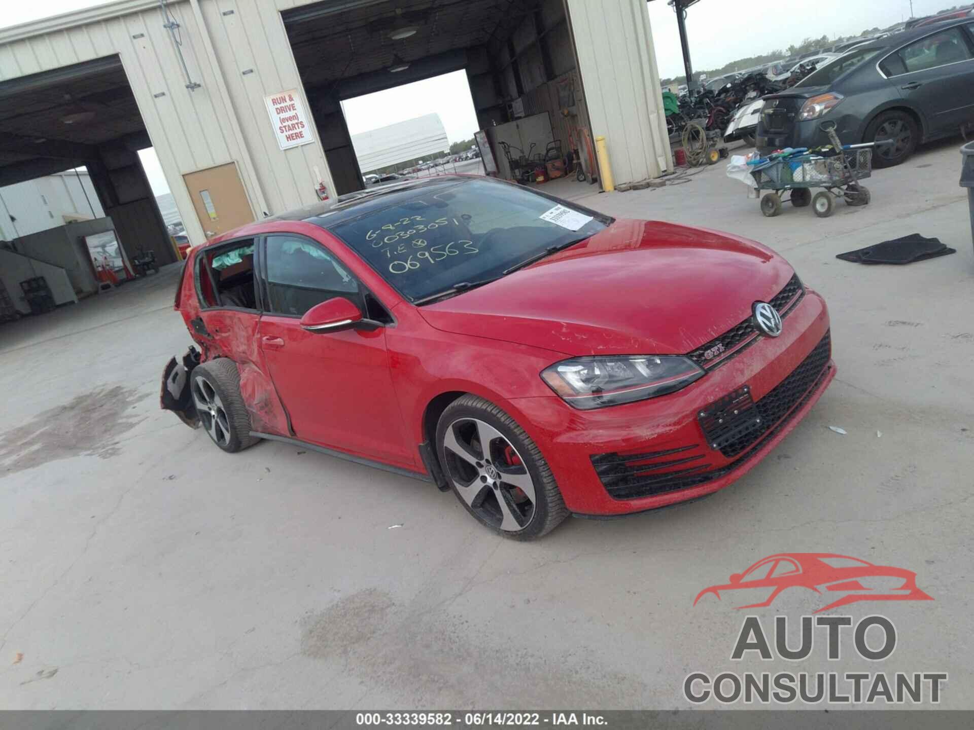 VOLKSWAGEN GOLF GTI 2017 - 3VW547AUXHM069563