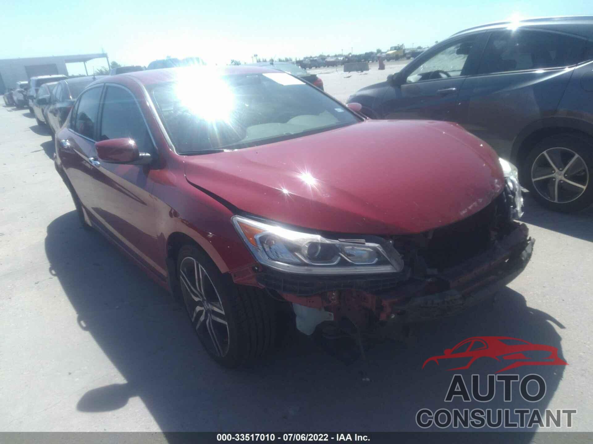 HONDA ACCORD SEDAN 2017 - 1HGCR2F59HA041008