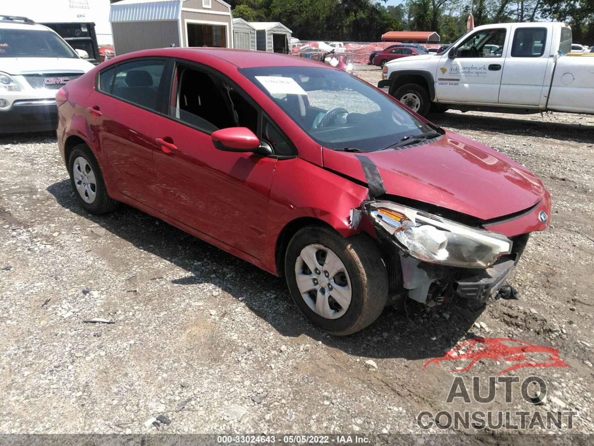 KIA FORTE 2016 - KNAFK4A61G5487735