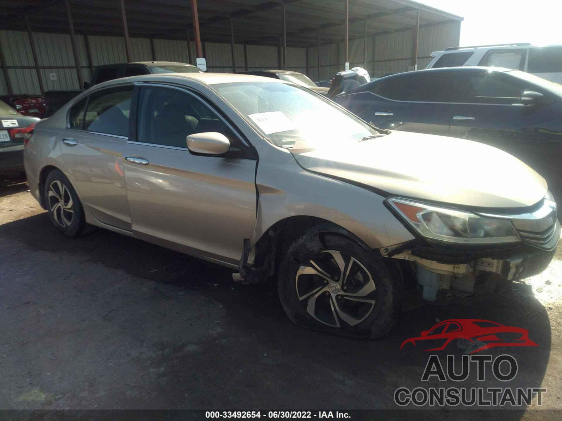 HONDA ACCORD SEDAN 2016 - 1HGCR2F37GA053977