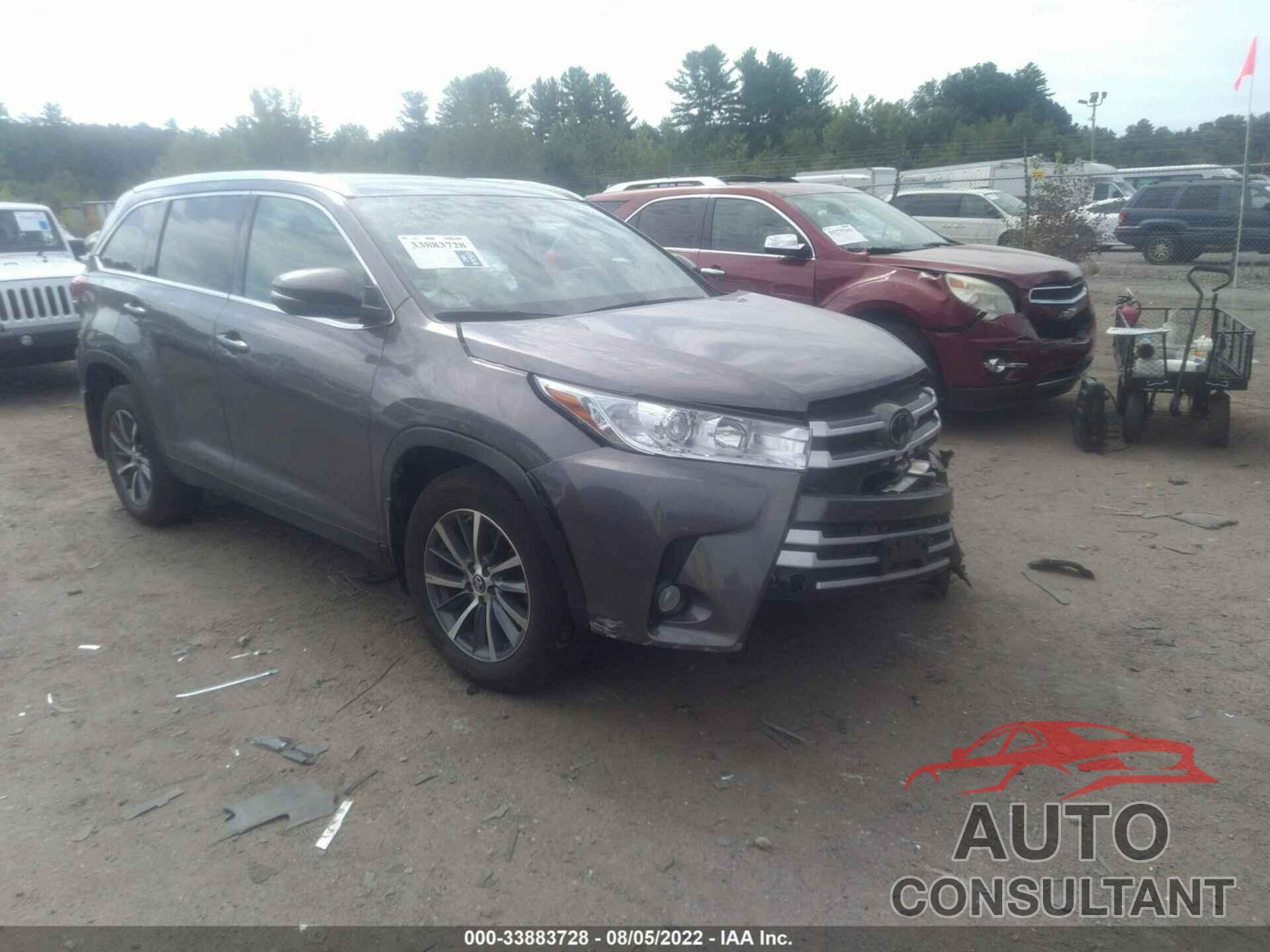 TOYOTA HIGHLANDER 2019 - 5TDJZRFH3KS581019