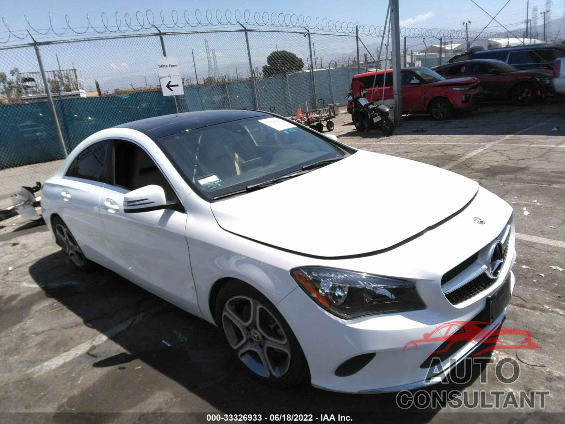MERCEDES-BENZ CLA 2018 - WDDSJ4EB2JN690352