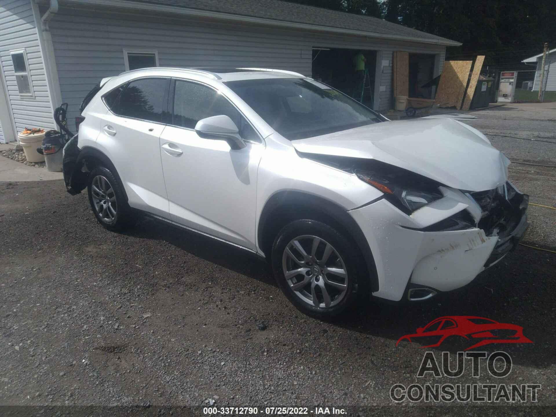 LEXUS NX 200T 2016 - JTJBARBZ4G2069999