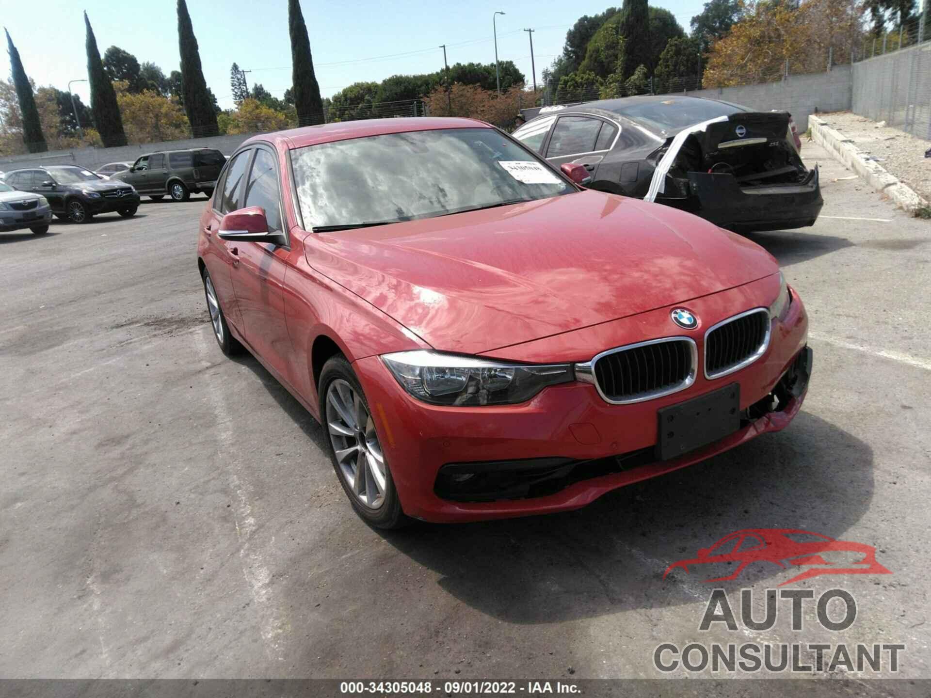 BMW 3 SERIES 2017 - WBA8E1G3XHNU18930