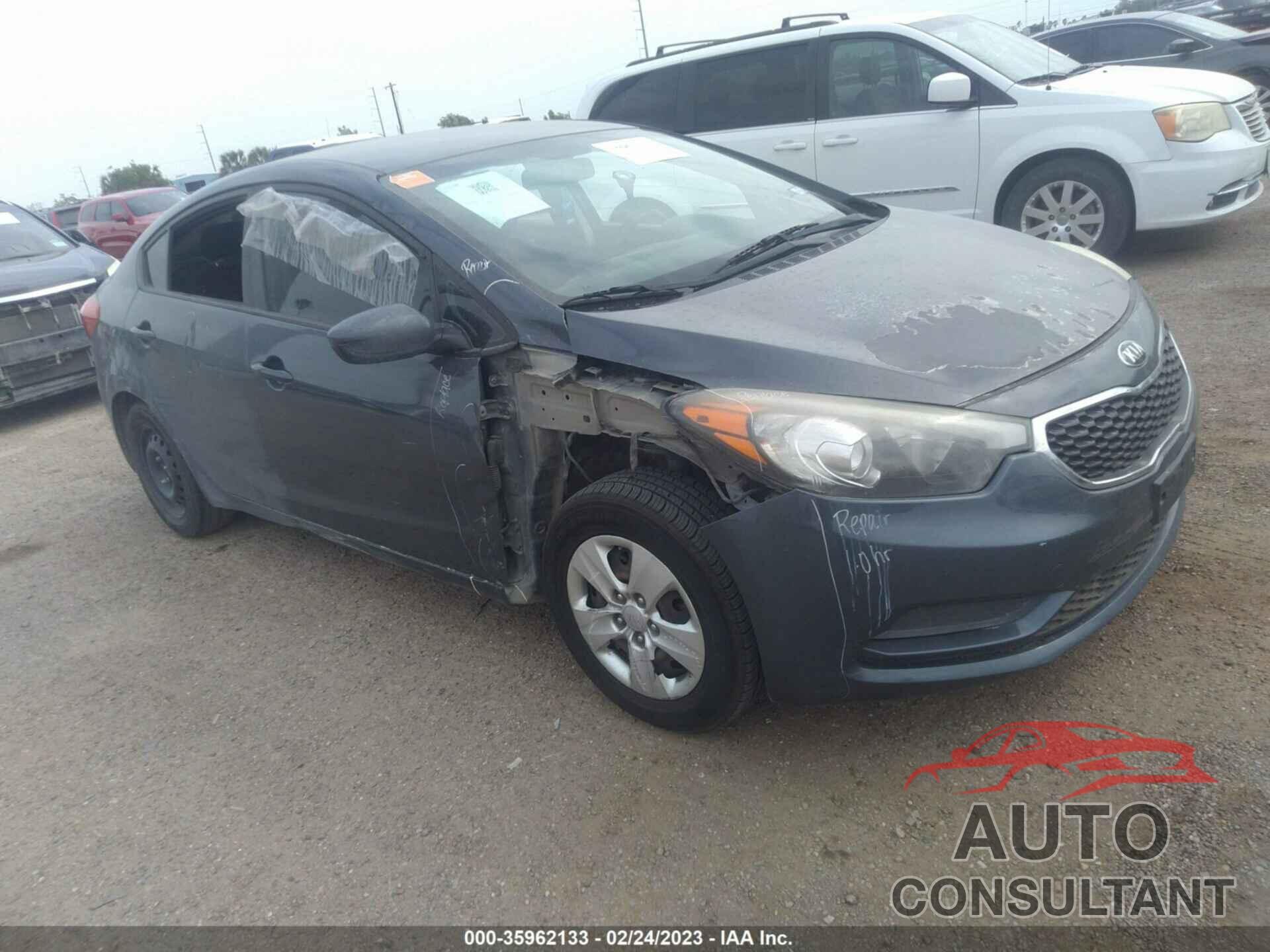 KIA FORTE 2016 - KNAFK4A6XG5606723