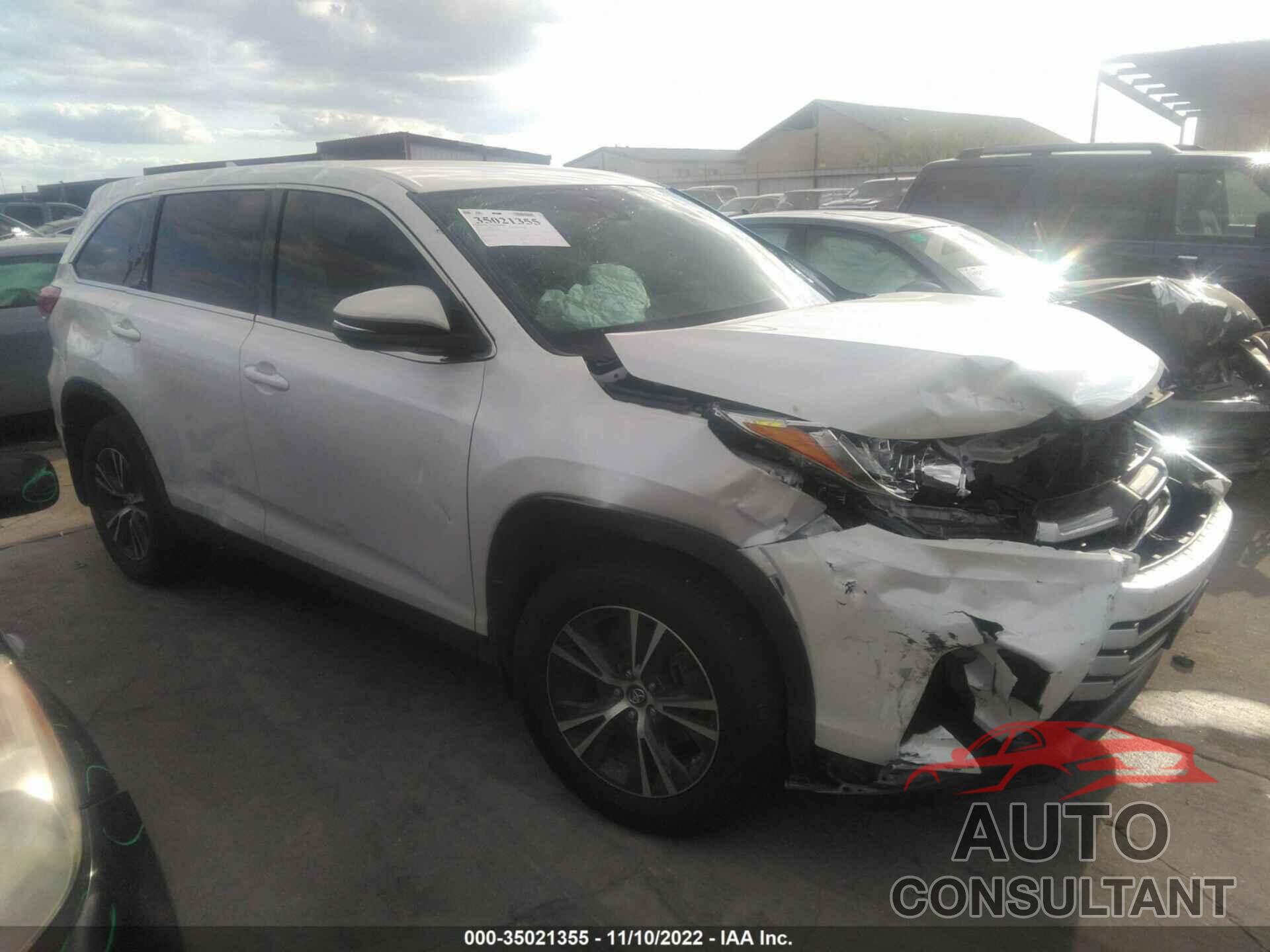 TOYOTA HIGHLANDER 2019 - 5TDZZRFH5KS310840