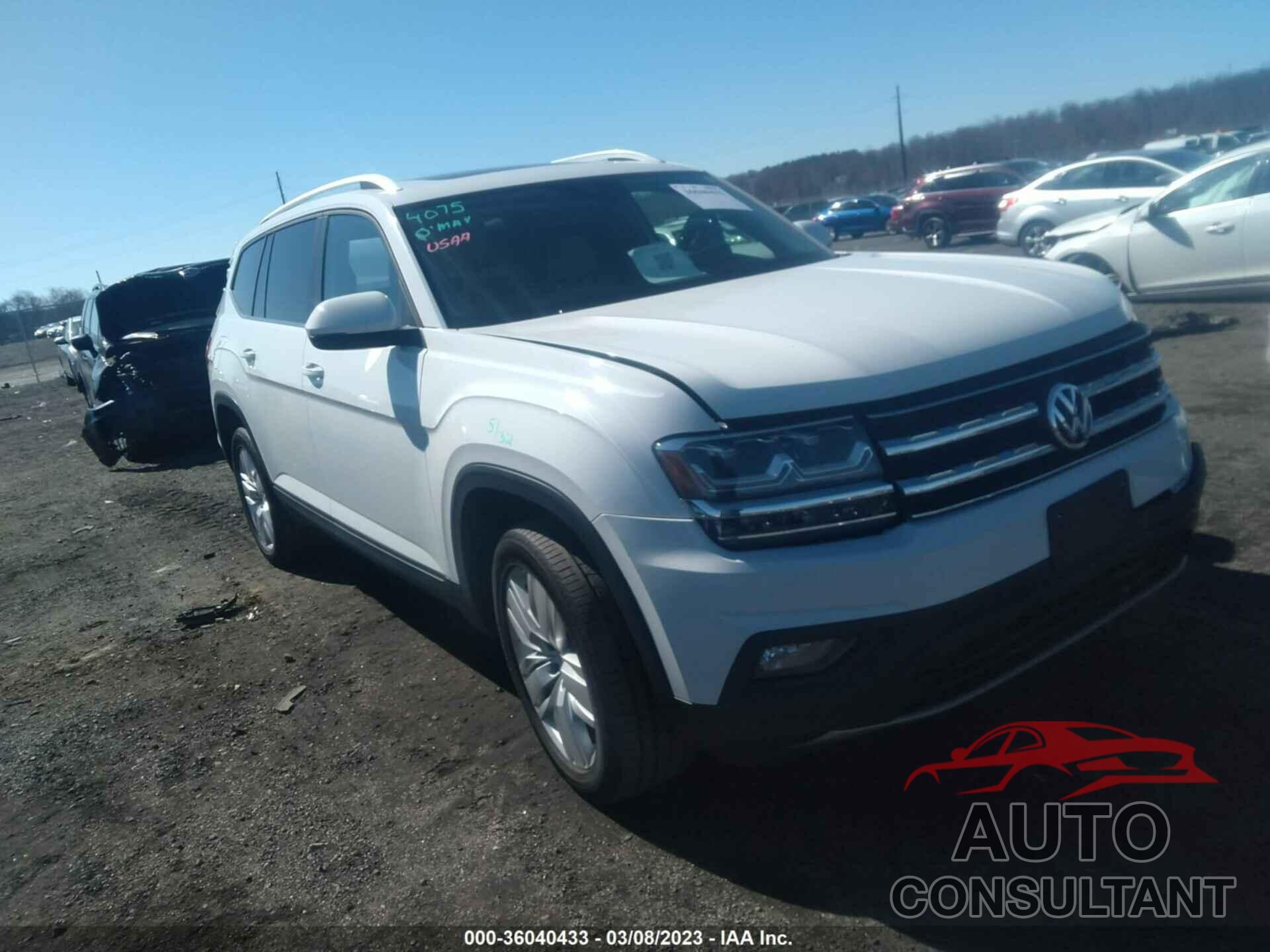 VOLKSWAGEN ATLAS 2019 - 1V2UR2CA3KC567066