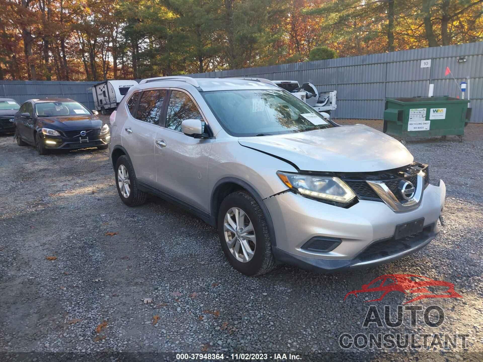 NISSAN ROGUE 2015 - KNMAT2MV7FP505952