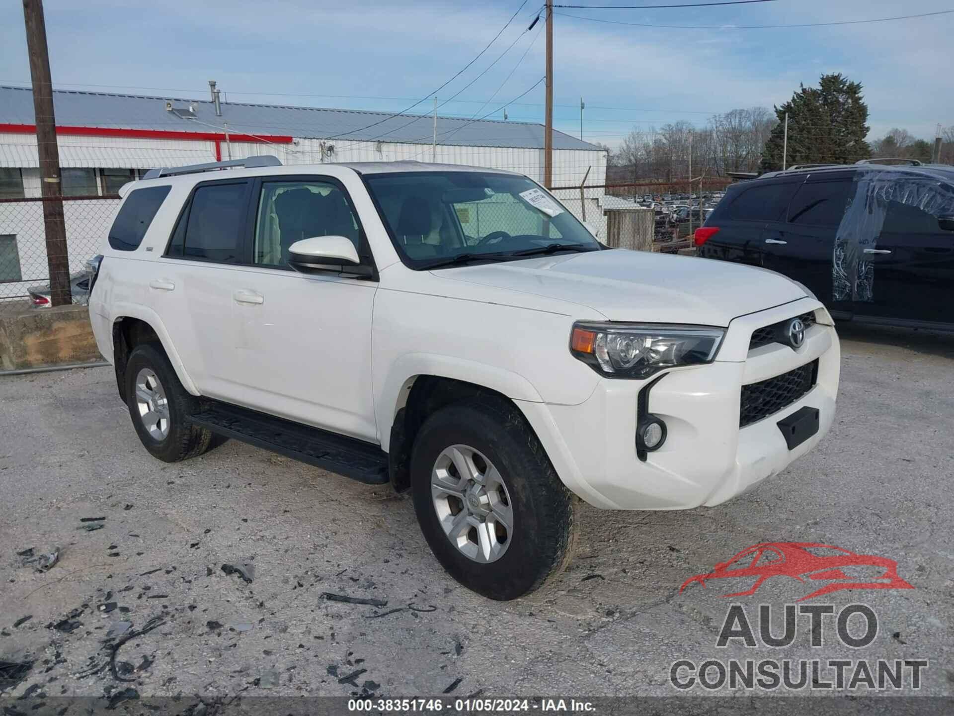 TOYOTA 4RUNNER 2017 - JTEBU5JR4H5416490