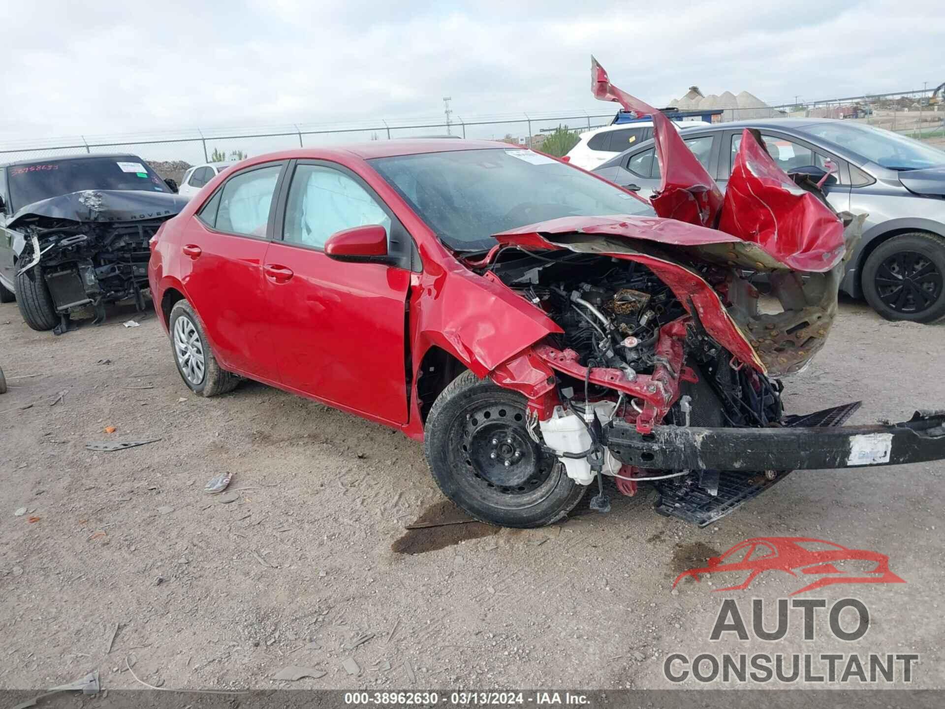 TOYOTA COROLLA 2017 - 2T1BURHE9HC841060