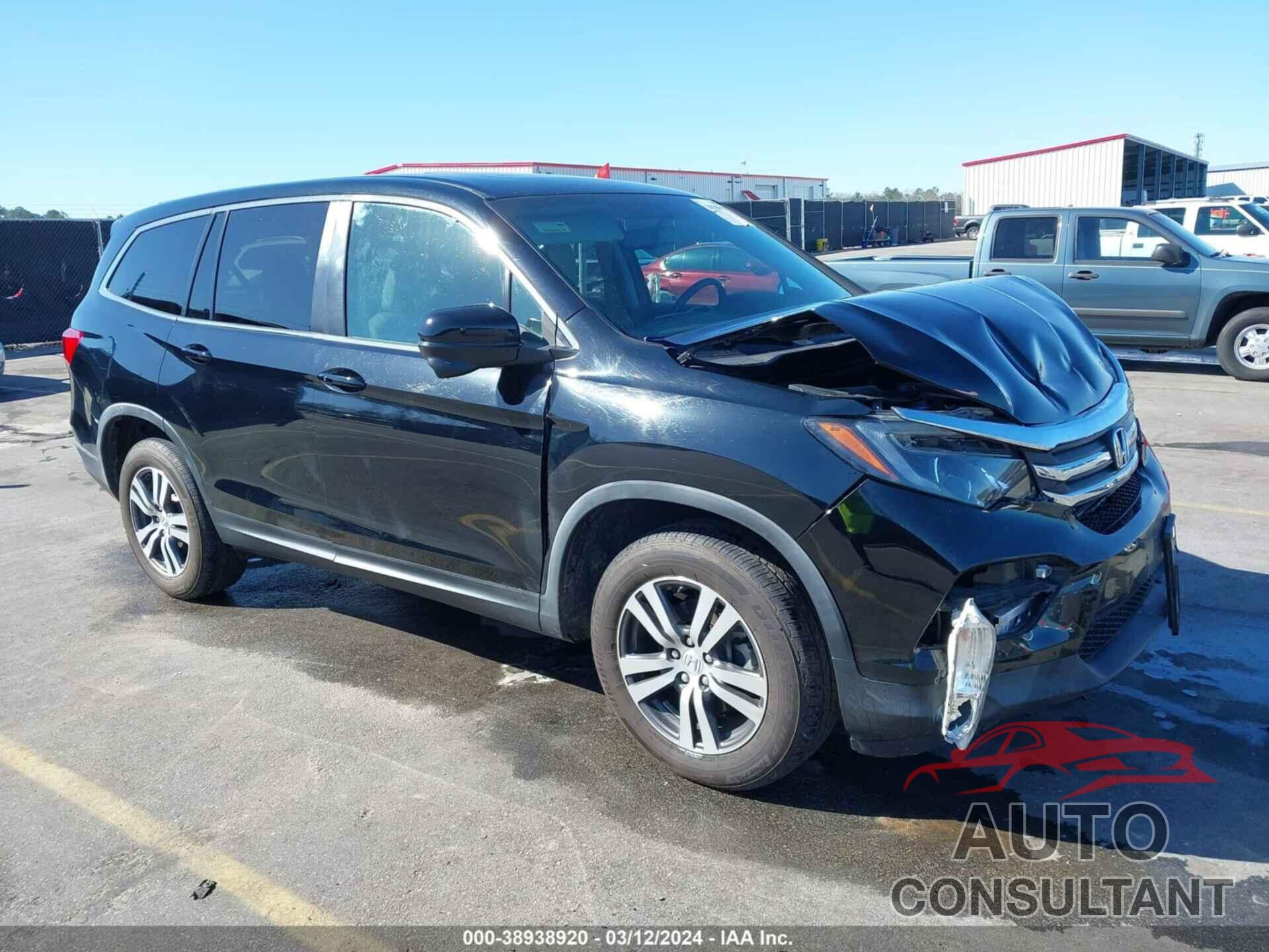 HONDA PILOT 2017 - 5FNYF6H51HB048995