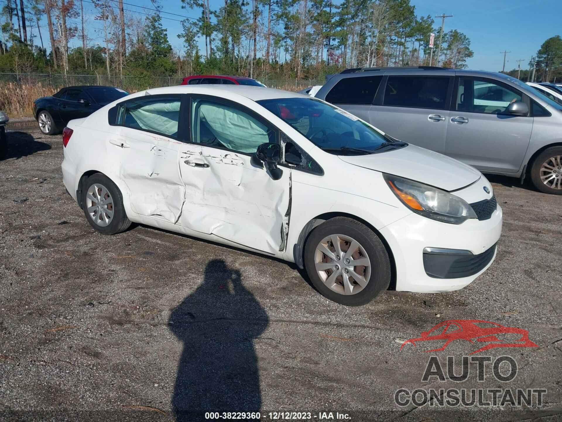 KIA RIO 2016 - KNADM4A30G6609020