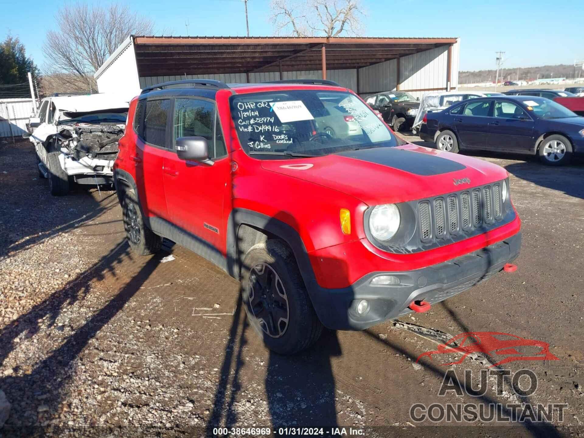 JEEP RENEGADE 2016 - ZACCJBCT7GPD49916