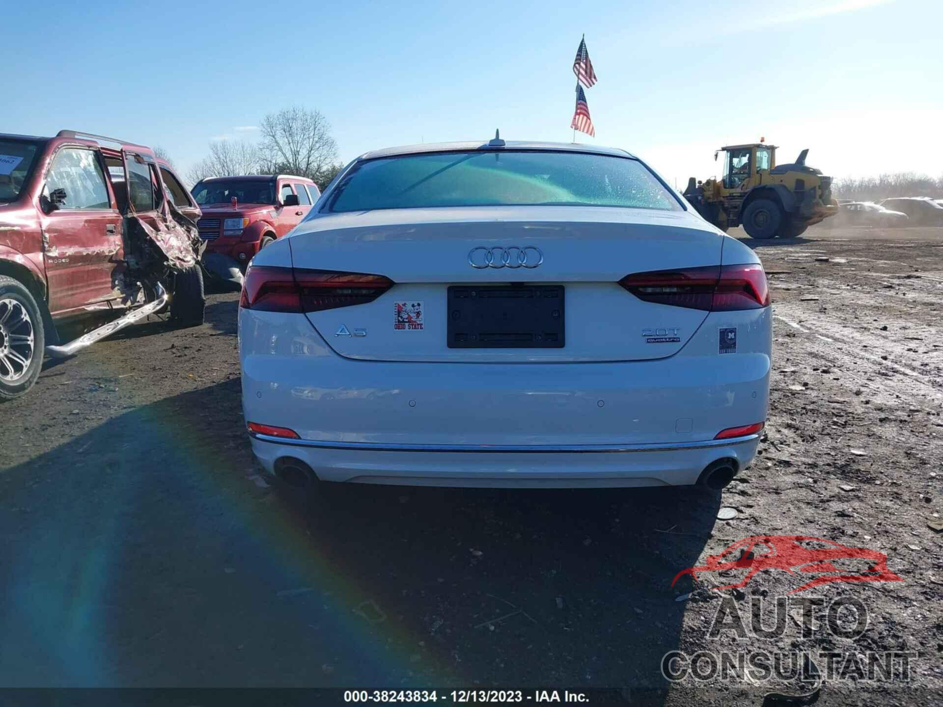 AUDI A5 2018 - WAURNAF54JA132057