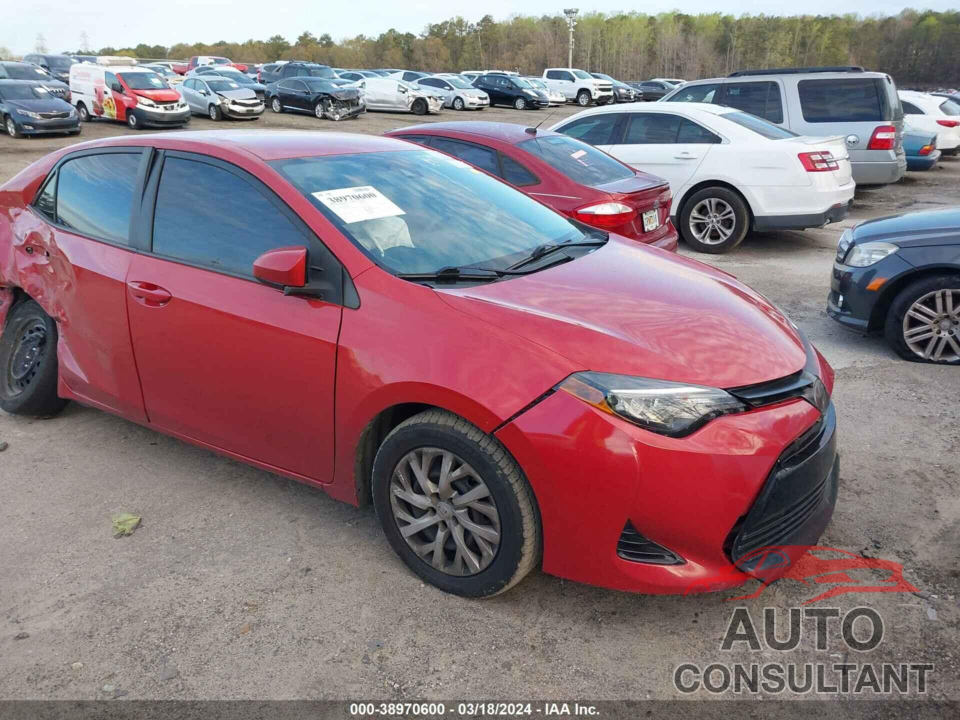 TOYOTA COROLLA 2019 - 5YFBURHE6KP873164