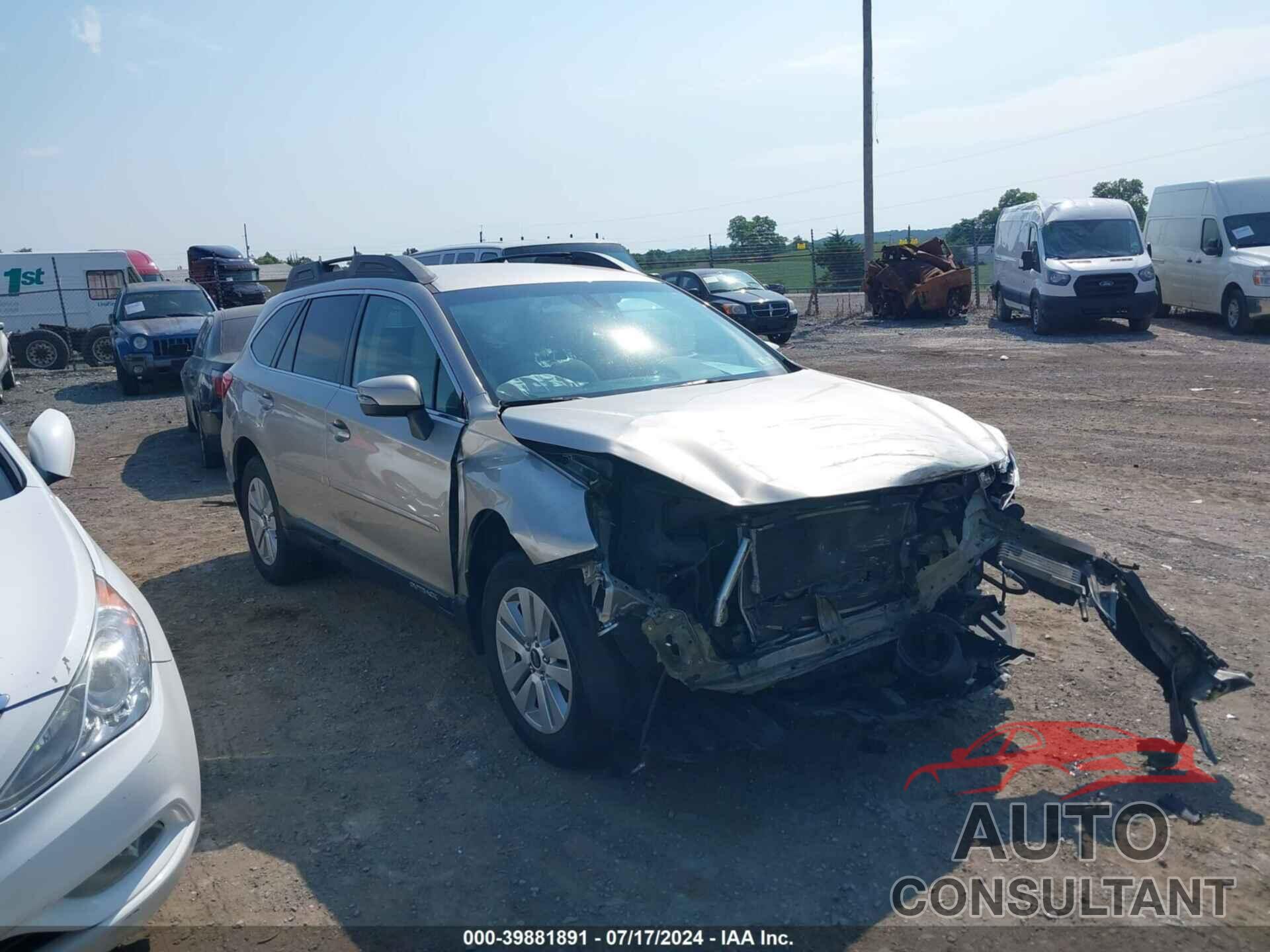SUBARU OUTBACK 2017 - 4S4BSAFC1H3263257