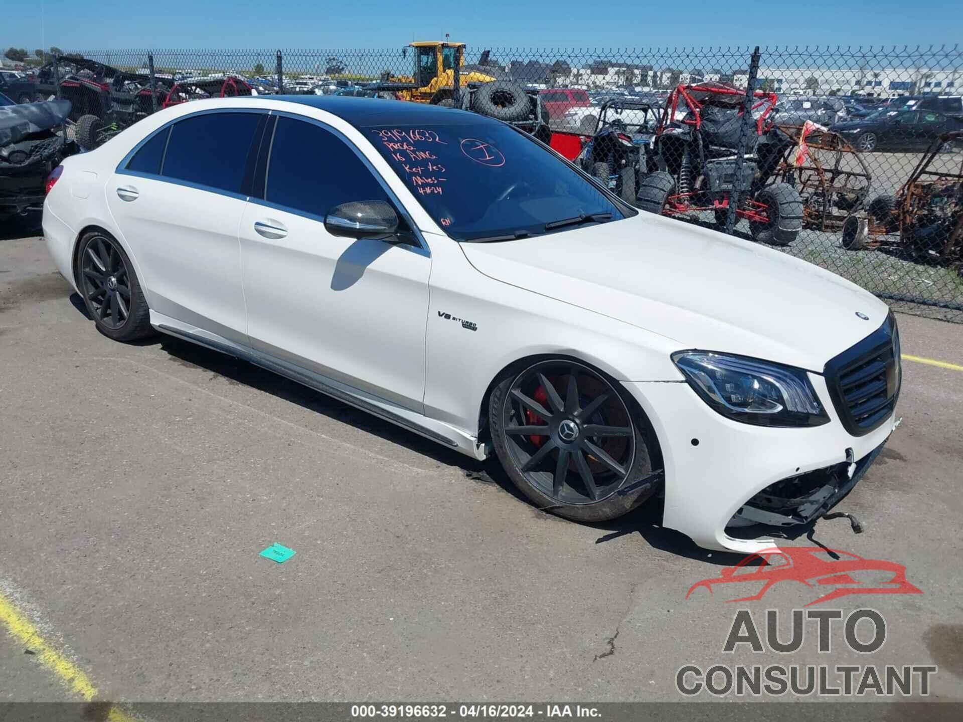 MERCEDES-BENZ AMG S 63 2016 - WDDUG7JB2GA234432