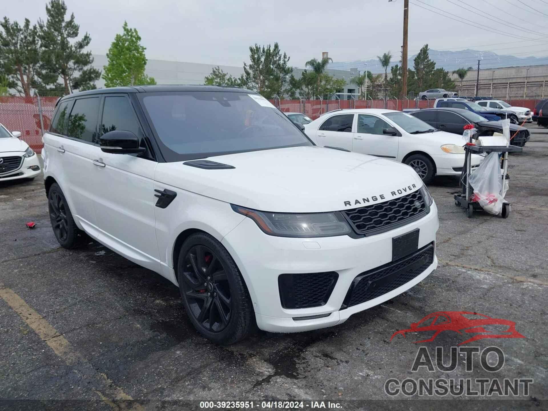 LAND ROVER RANGE ROVER SPORT 2019 - SALWV2SV3KA422317