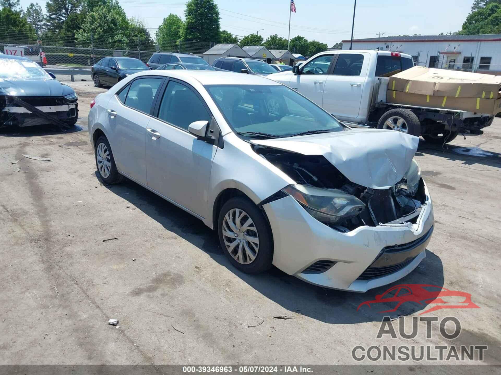 TOYOTA COROLLA 2016 - 2T1BURHE7GC554783