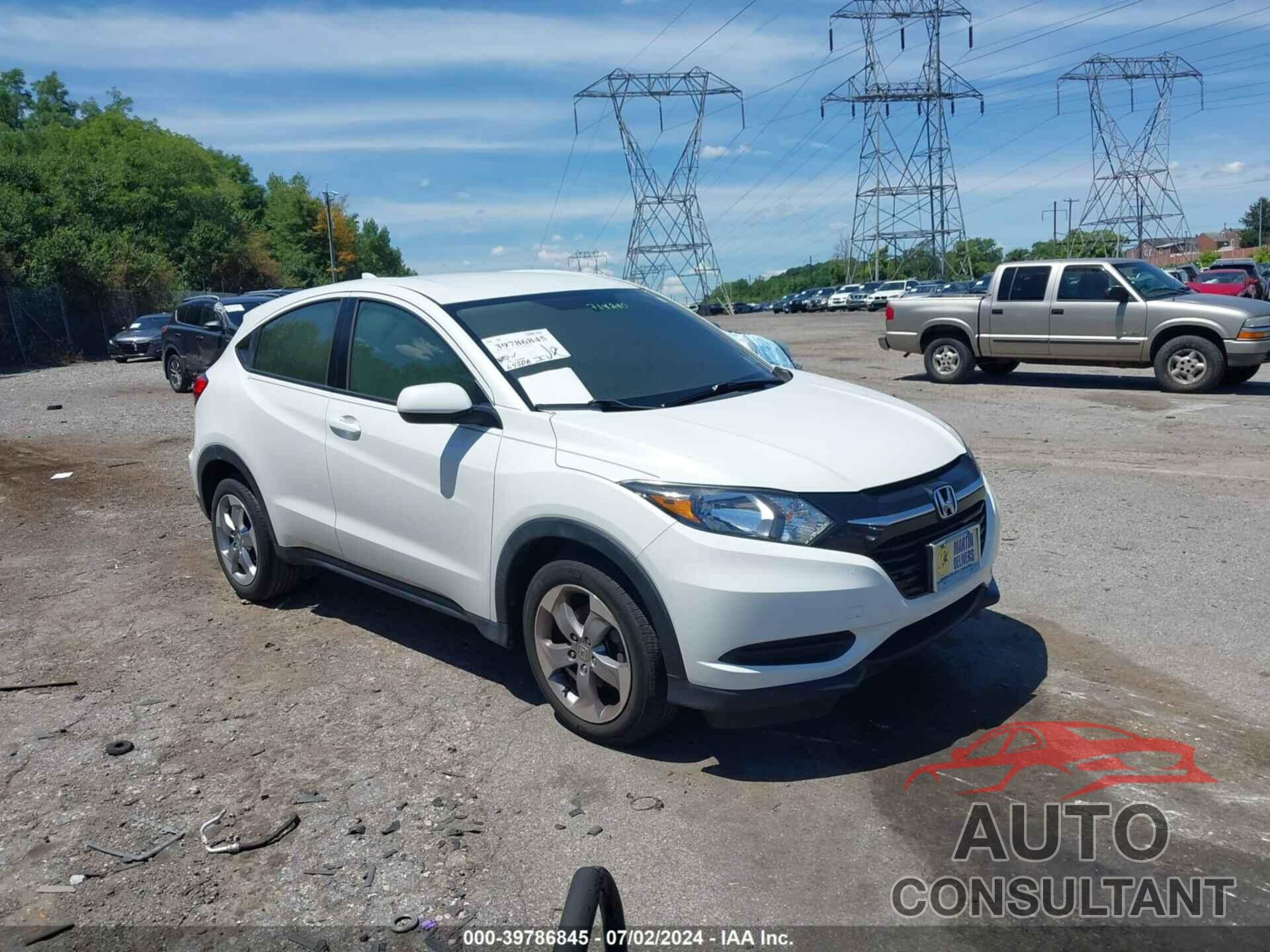HONDA HR-V 2018 - 3CZRU6H38JM714240